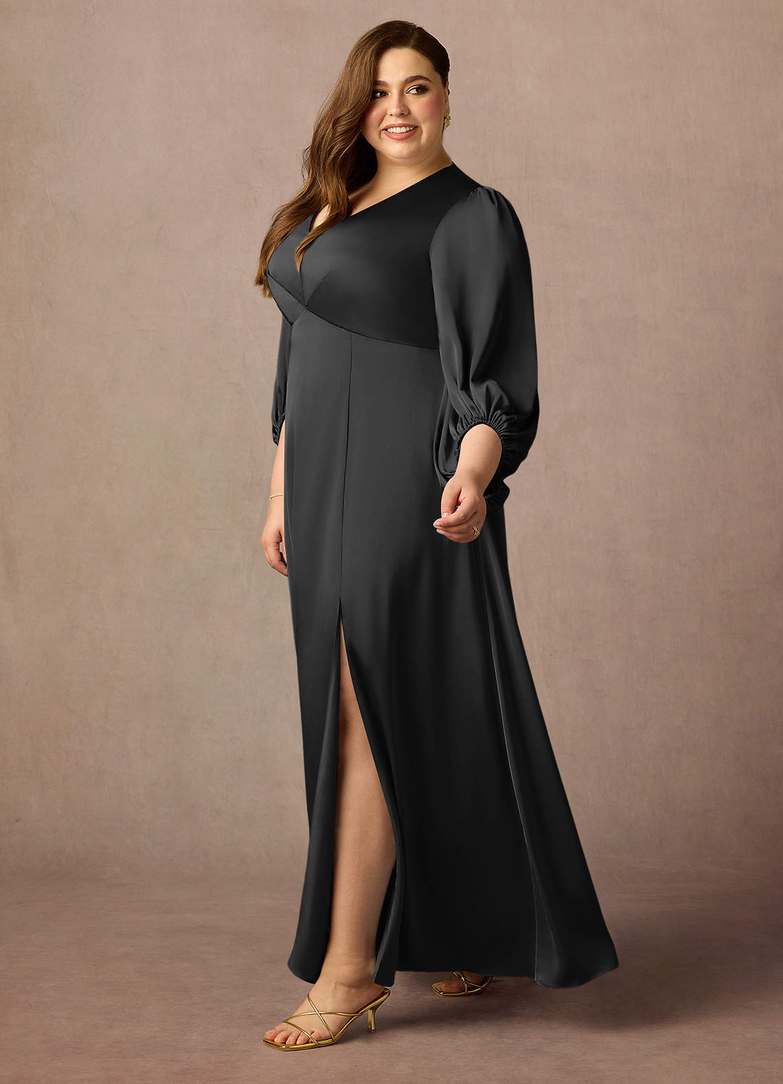 chinese dress ladies Luna Silk Gown Maxi Dress – Lyséa main image 0