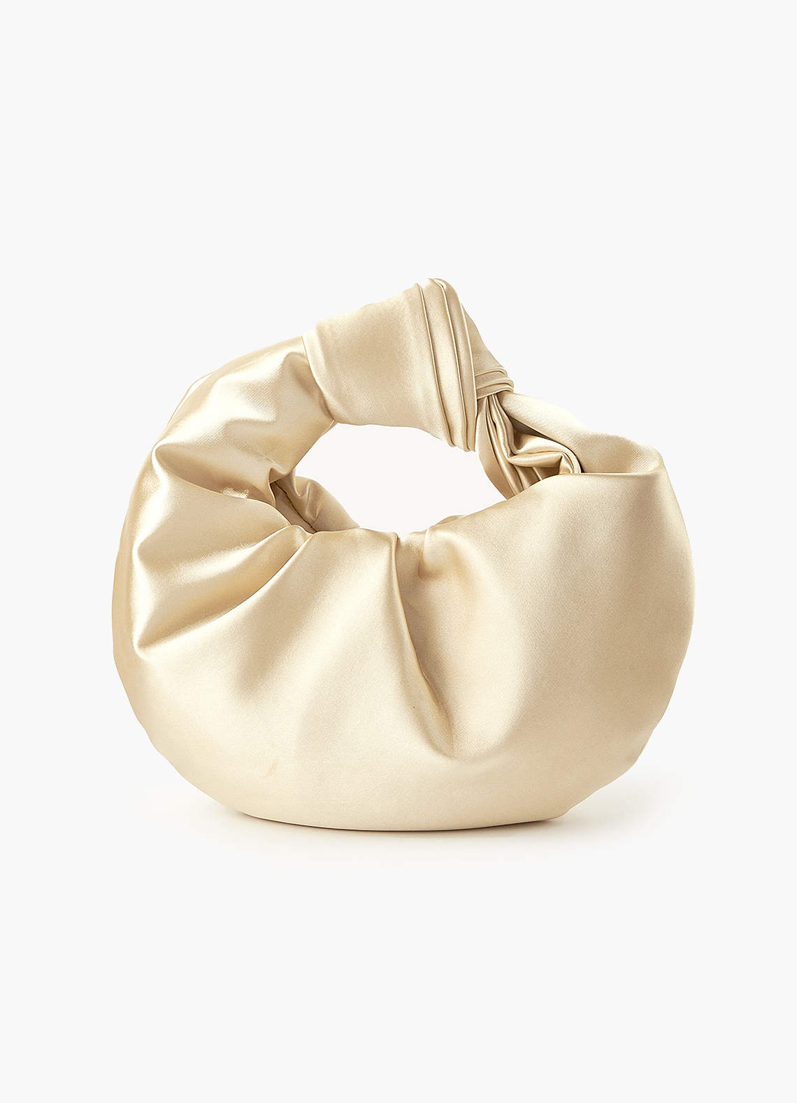 front Satin Knotted Handbag