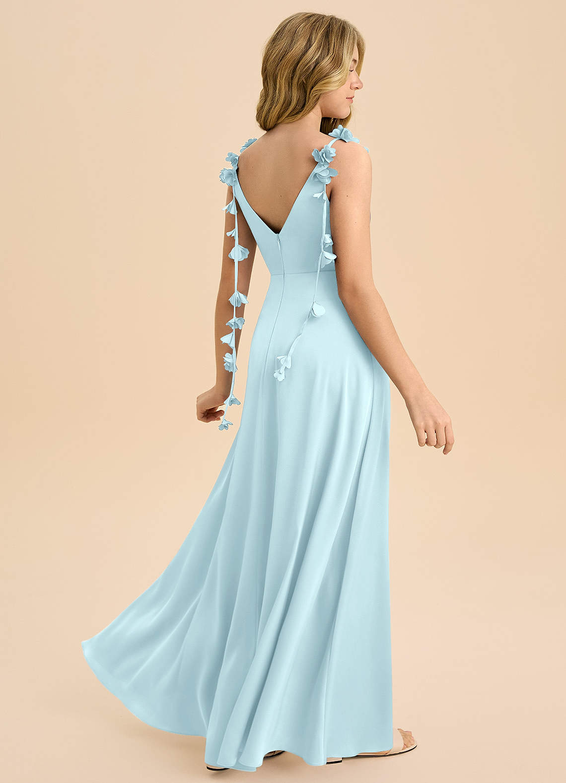 gala cocktail dress Formal High Slit Gown By Royal Queen RQ8106 whether for a wedding Navy Chiffon Bridesmaid Dresses 2024 VDAY GIRLHOOD Size:18w