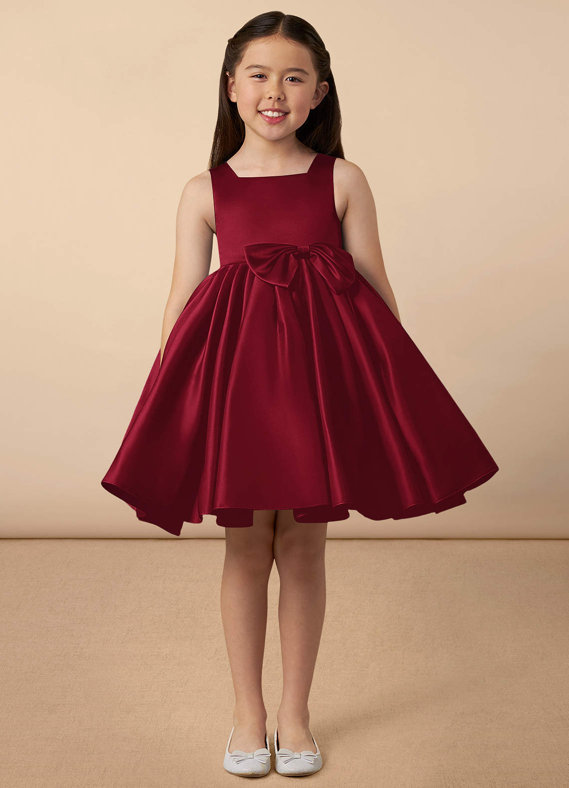 Maroon junior bridesmaid dresses hotsell