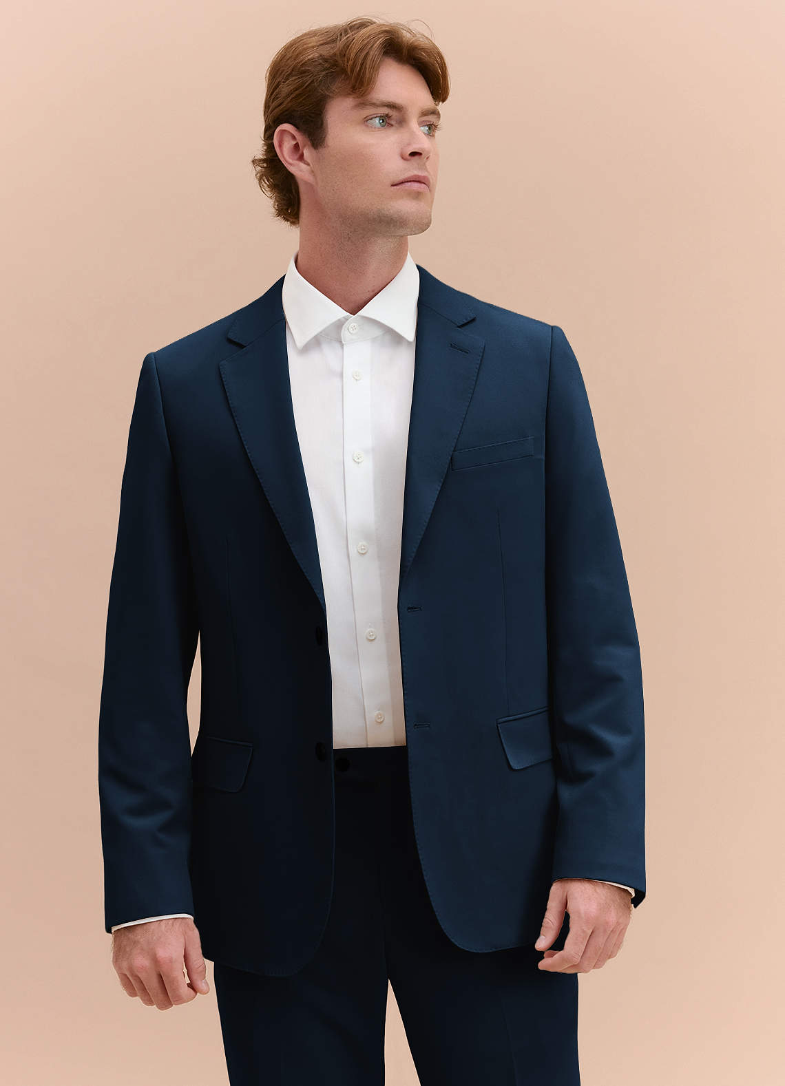 front William Navy Blue Comfort Blend Suit