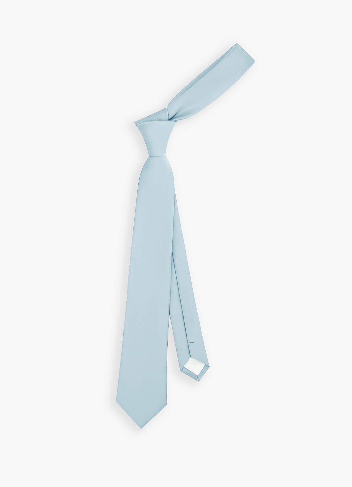 front Corbata de satén elástica para niño