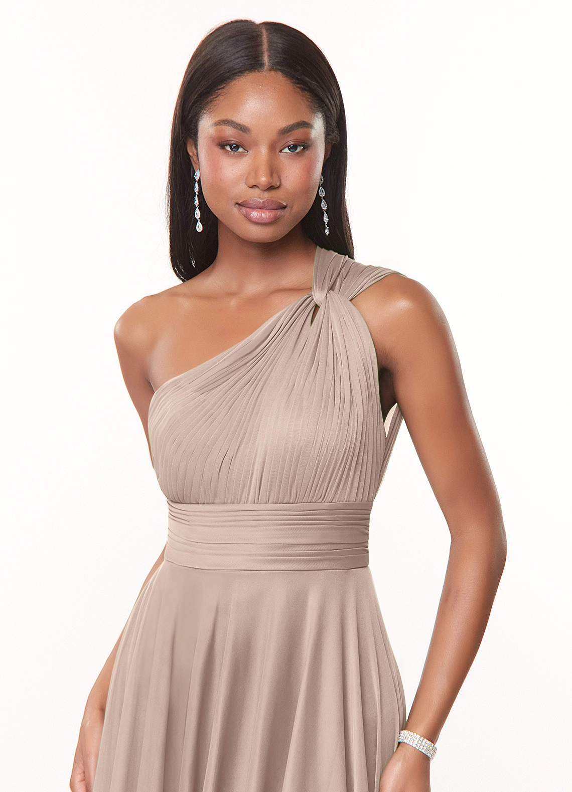 Azazie Charlize Taupe Bridesmaid Dresses | Azazie