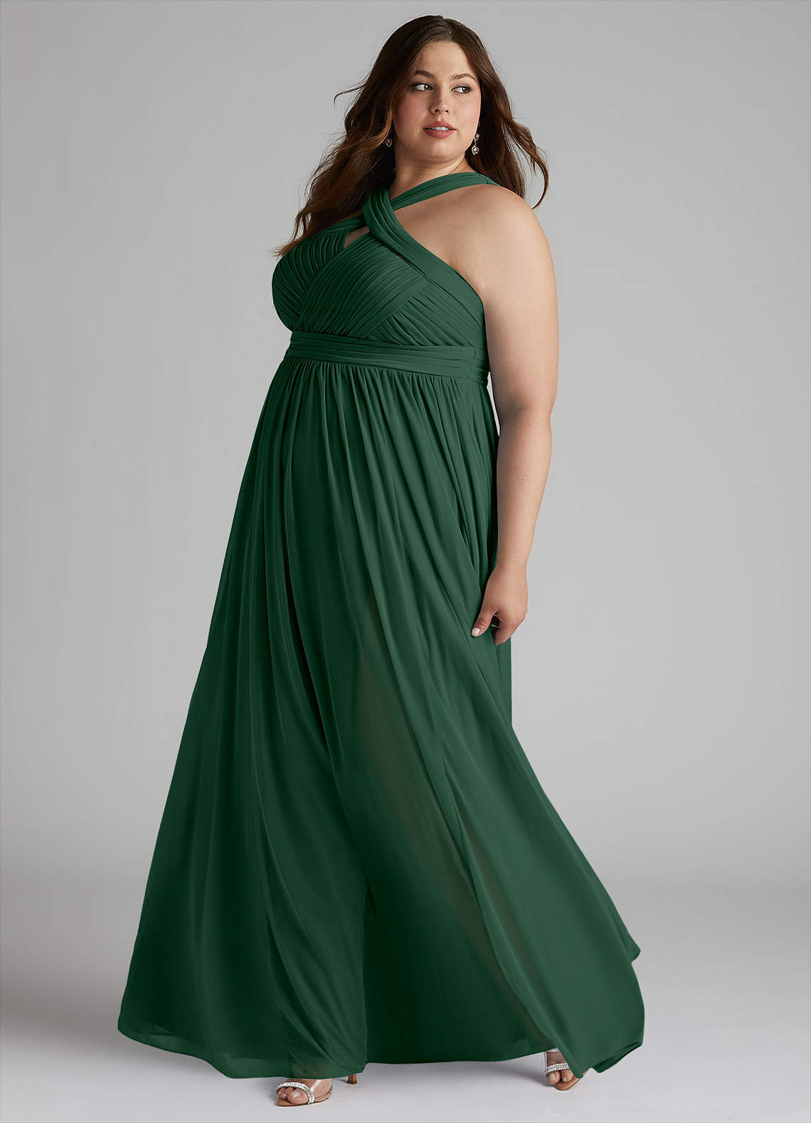 green emerald velvet dress Strapless Emerald Green Bridesmaid Dress with Side Slit Flowing Chiffon  Sleeveless Summer Bridesmaid Dresses