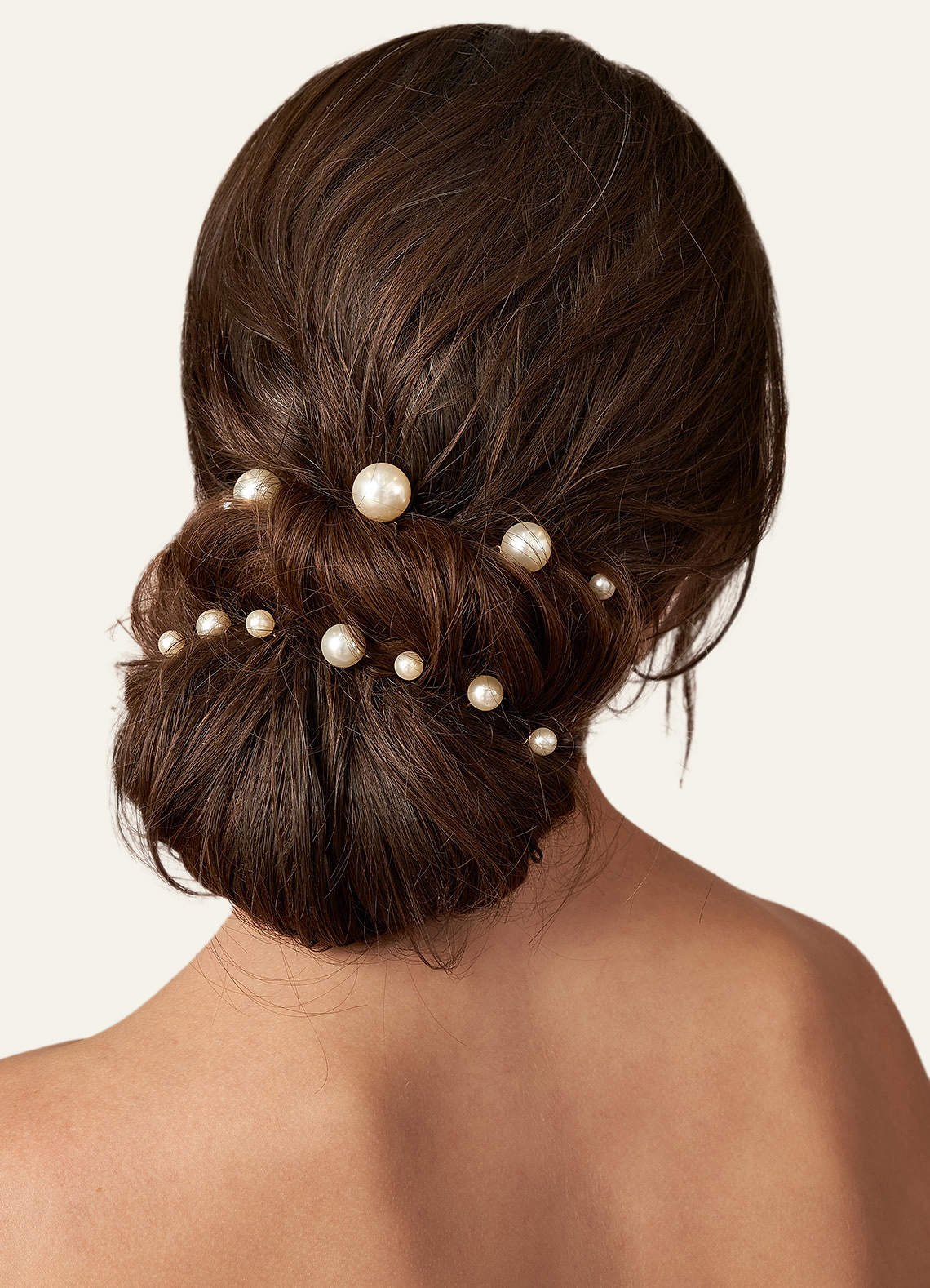 front Singular Pearl Hairpins Set