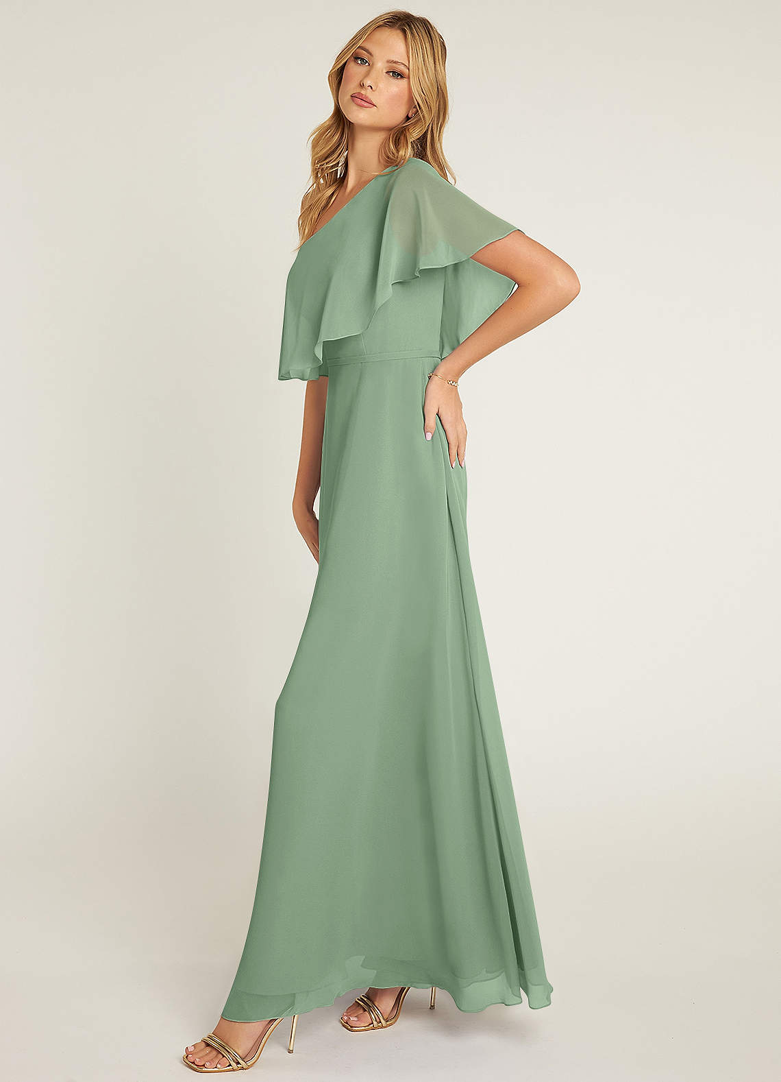 knee length dresses for ladies Zaina Modest Ruffle Maxi Dress main image 1