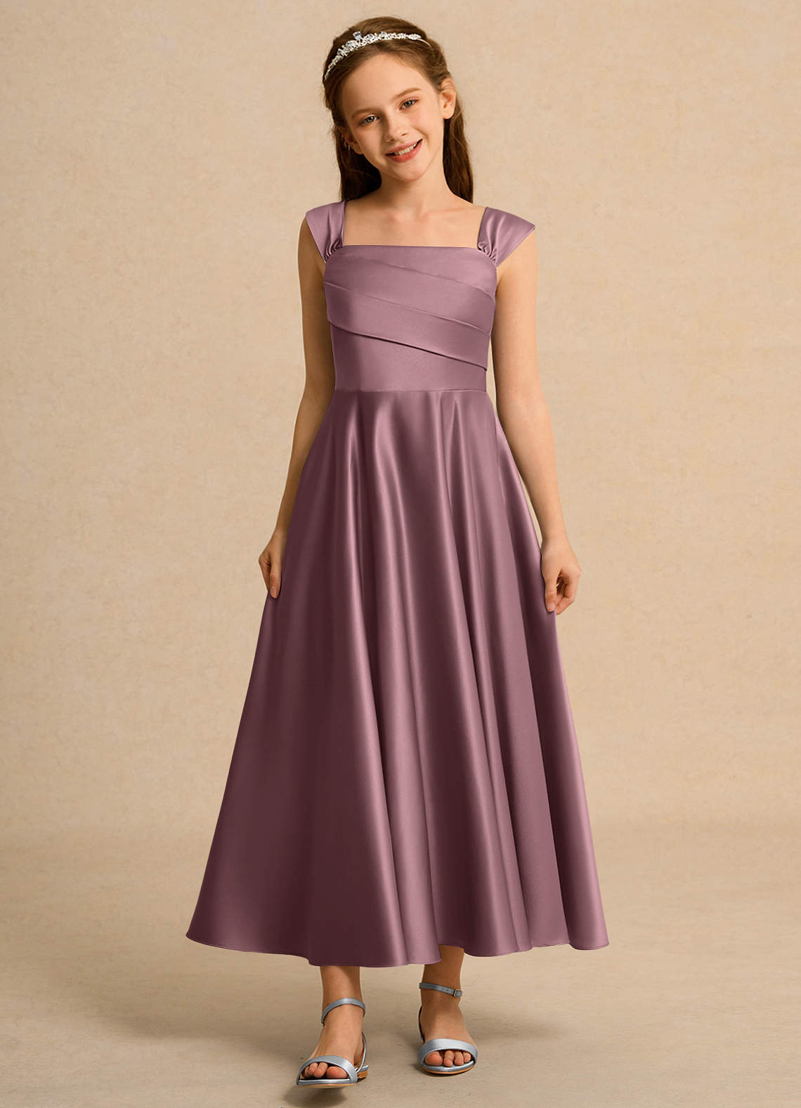 mango blue asymmetric dress A-Line Fall Wedding Dresses Ankle Length Vintage Little White Dresses  BL  Dress