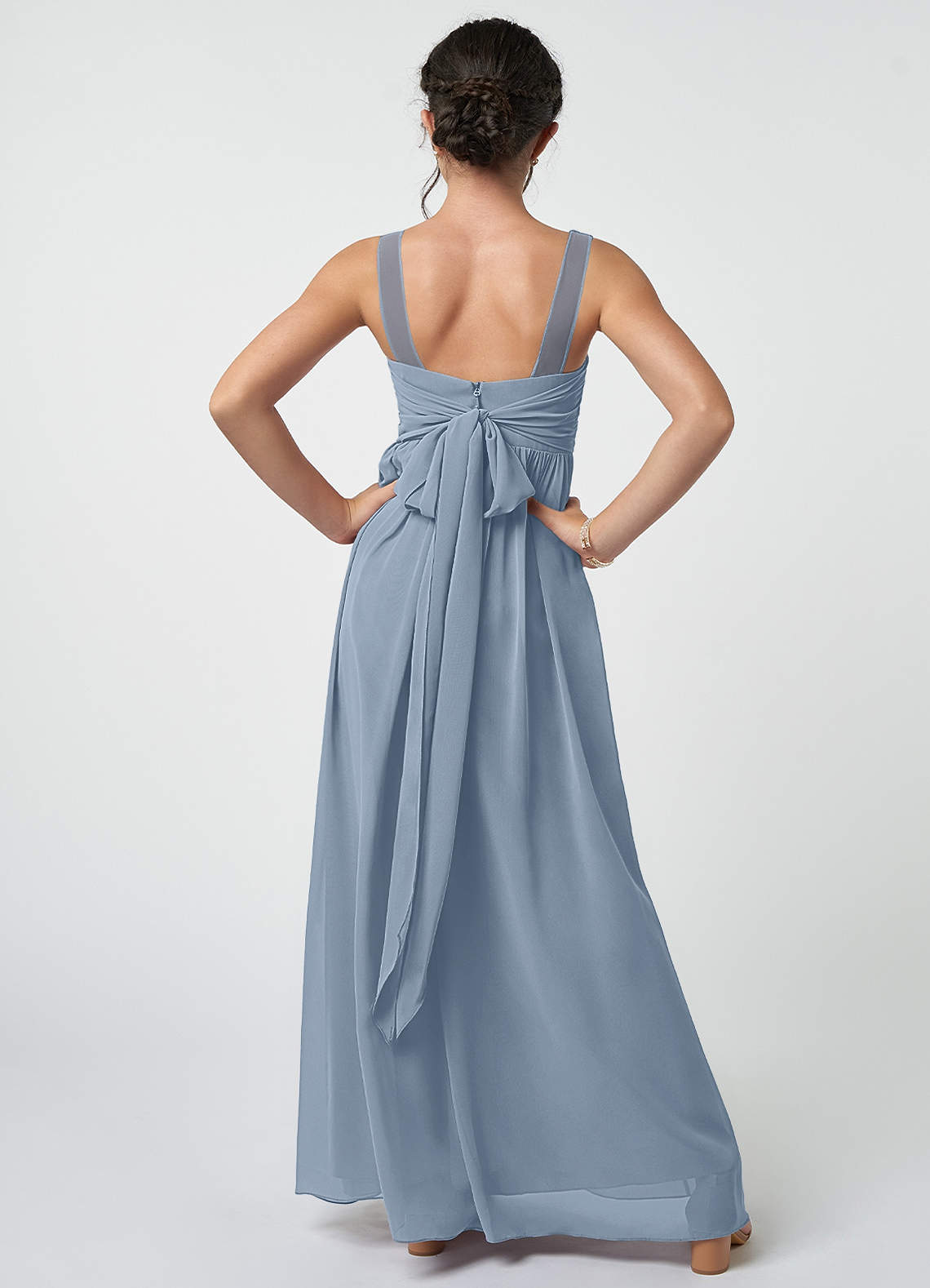 NWT- AZAZIE Kora Bridesmaid Dress in Dusty Blue Women's hotsell Size 0