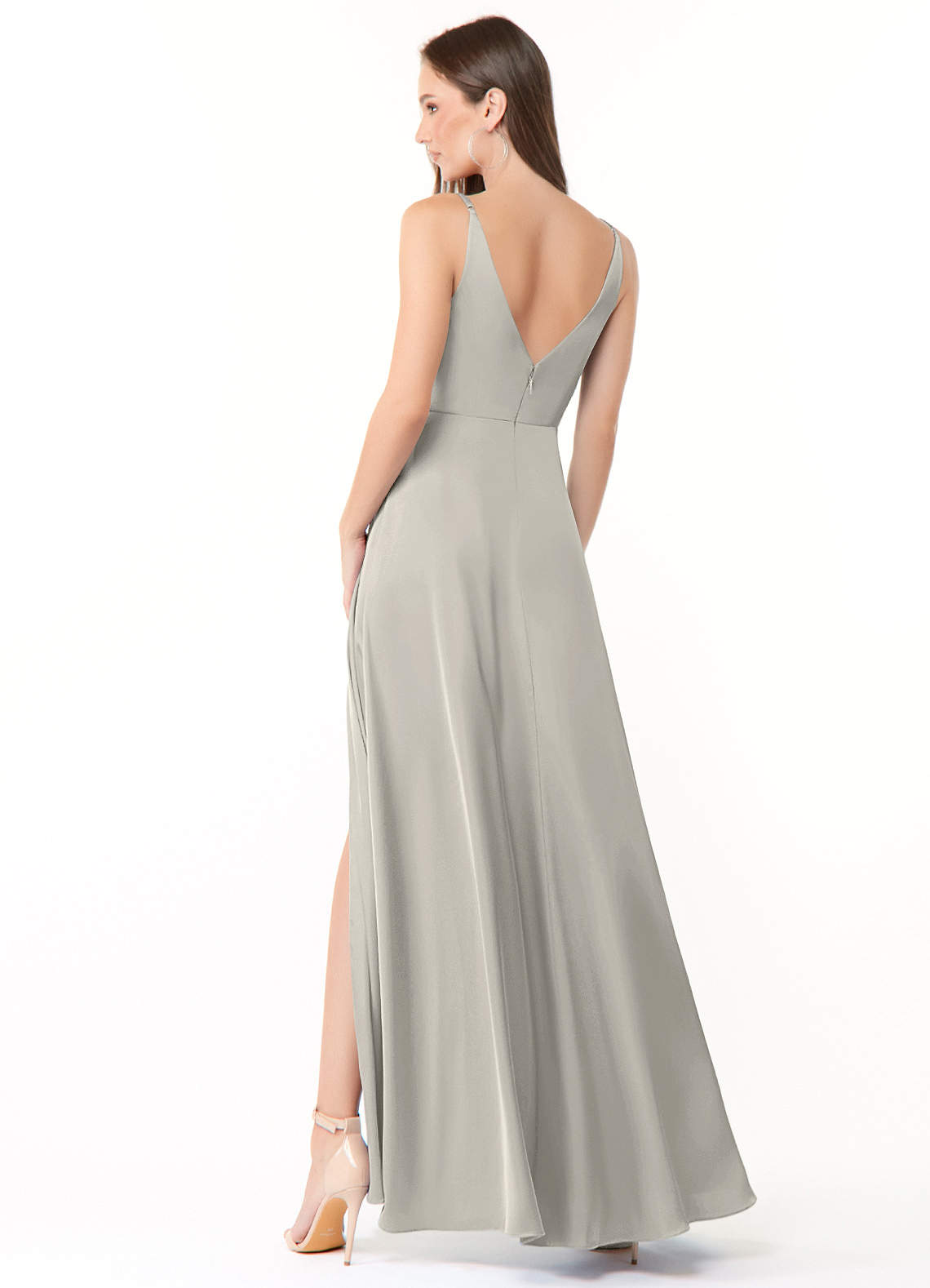 Pebble Azazie Dalilah Stretch Satin Dress Bridesmaid Dresses | Azazie