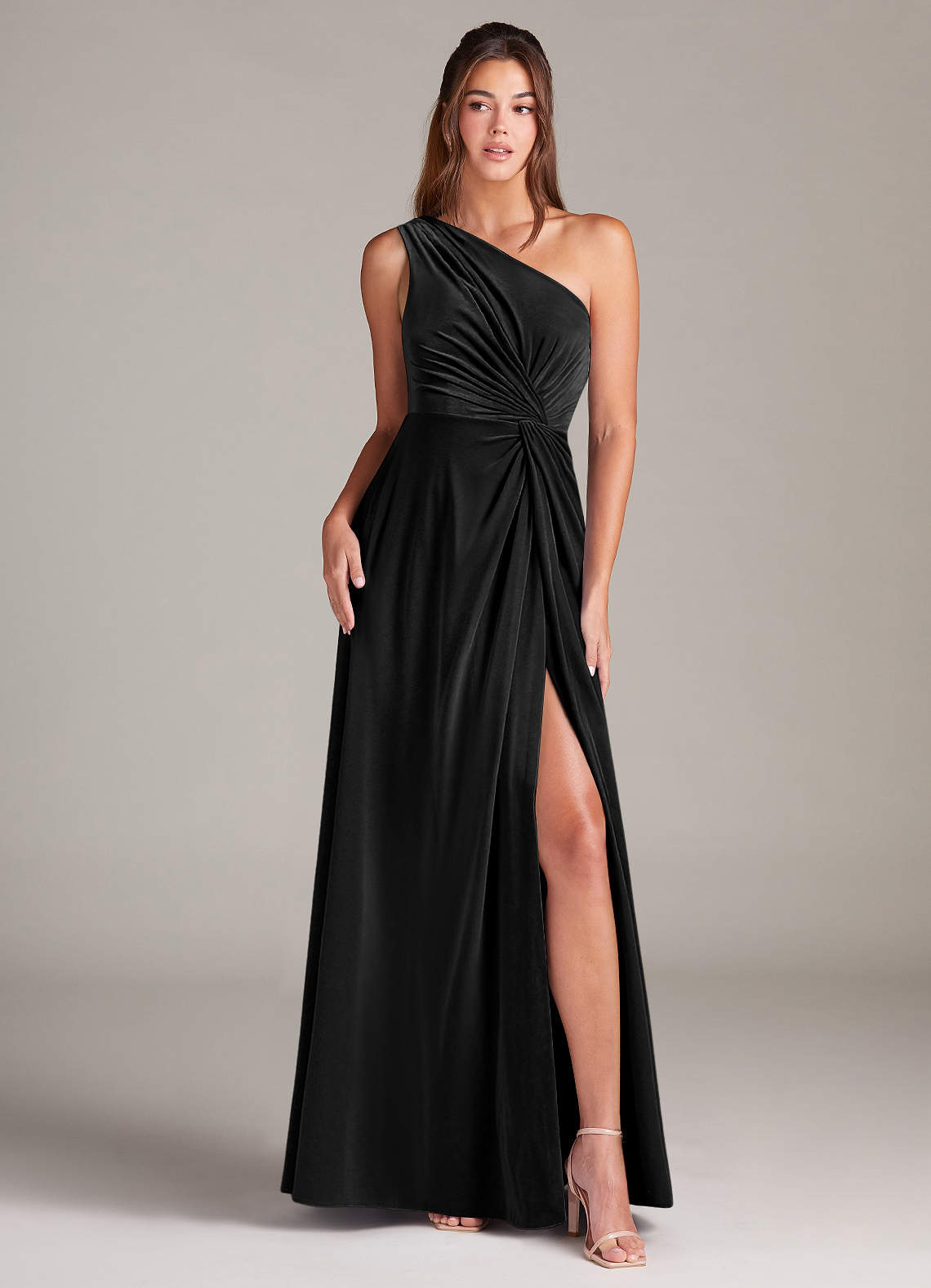 black silk velvet dress 70s YSL Black Silk Velvet Dress | S