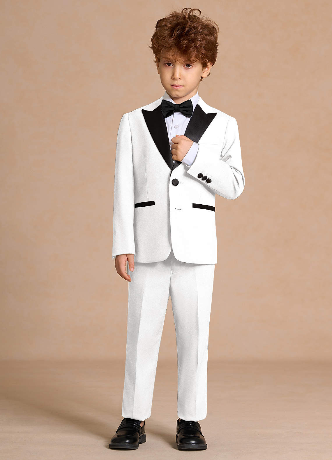 front Michael Boys Peak Lapel 2-Piece Tuxedos