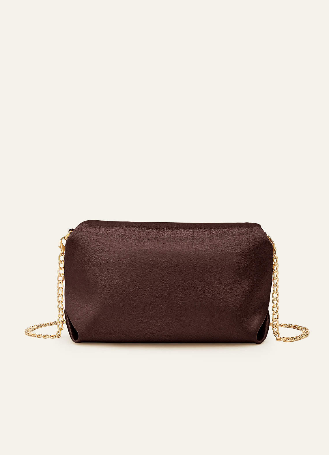 front Matchende farve stretch satin rhinsten firkantet spænde clutch