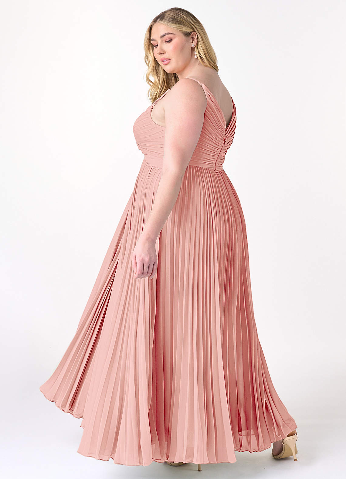 Azazie Raychelle Rosette Chiffon Bridesmaid Dresses | Azazie