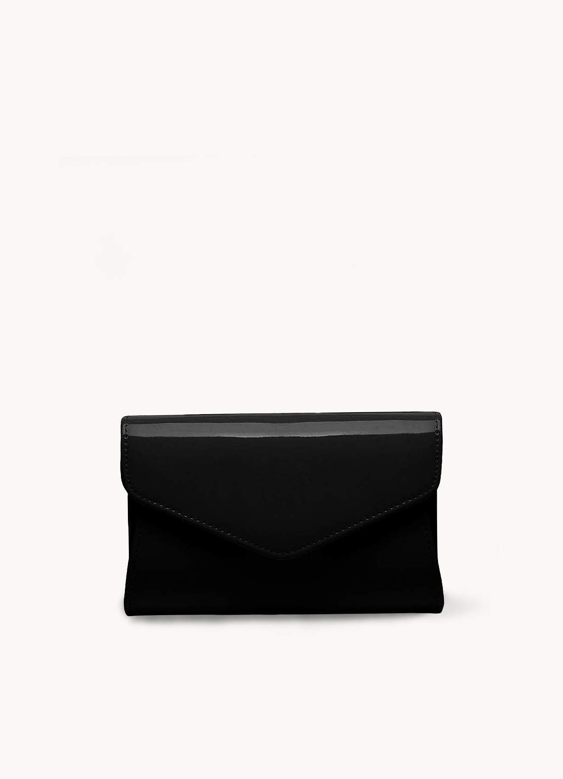 front Brief Patent Leather Envelope Bag