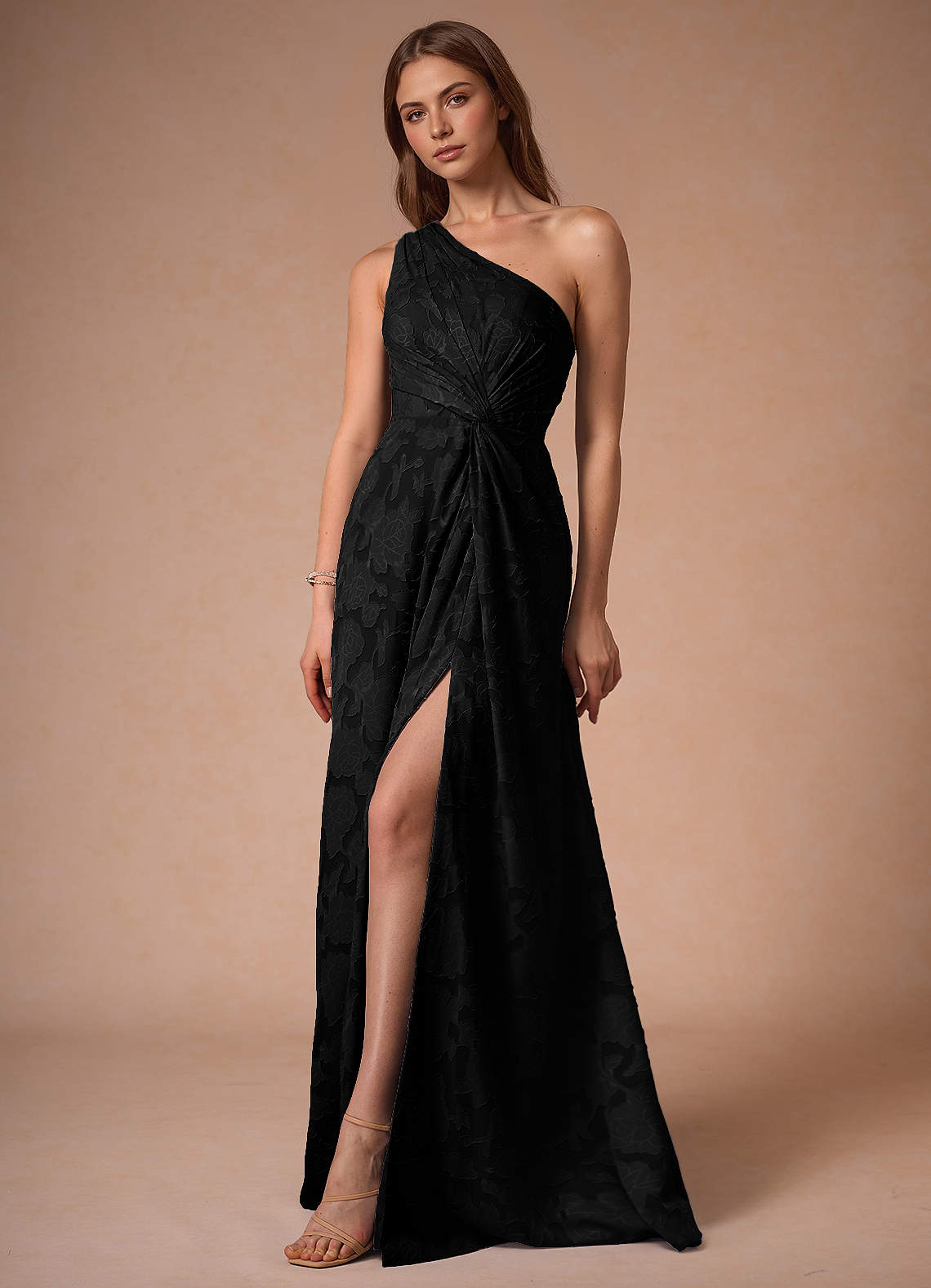 Prom & Formal Dresses Hermosa Black One Shoulder Maxi Dress Black Dresses Wedding Guest Dresses