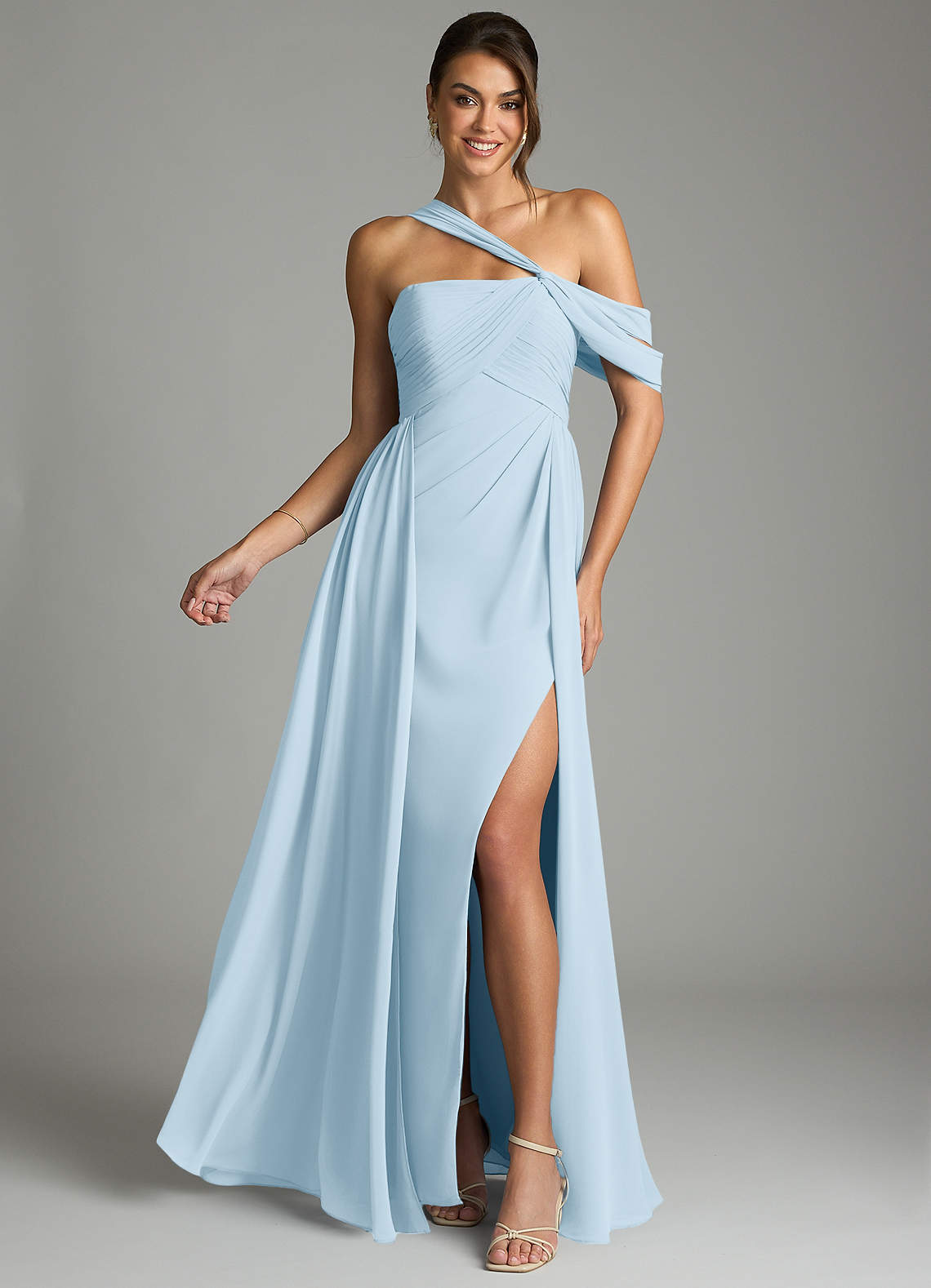 draped shoulder bridesmaid dress Jenny Yoo Bridesmaid Dress Priya Loden main image 0