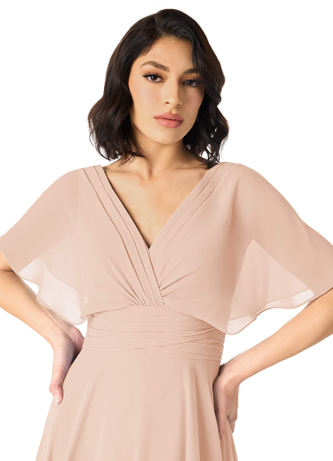 Azazie Pamela English Rose Bridesmaid Dresses | Azazie