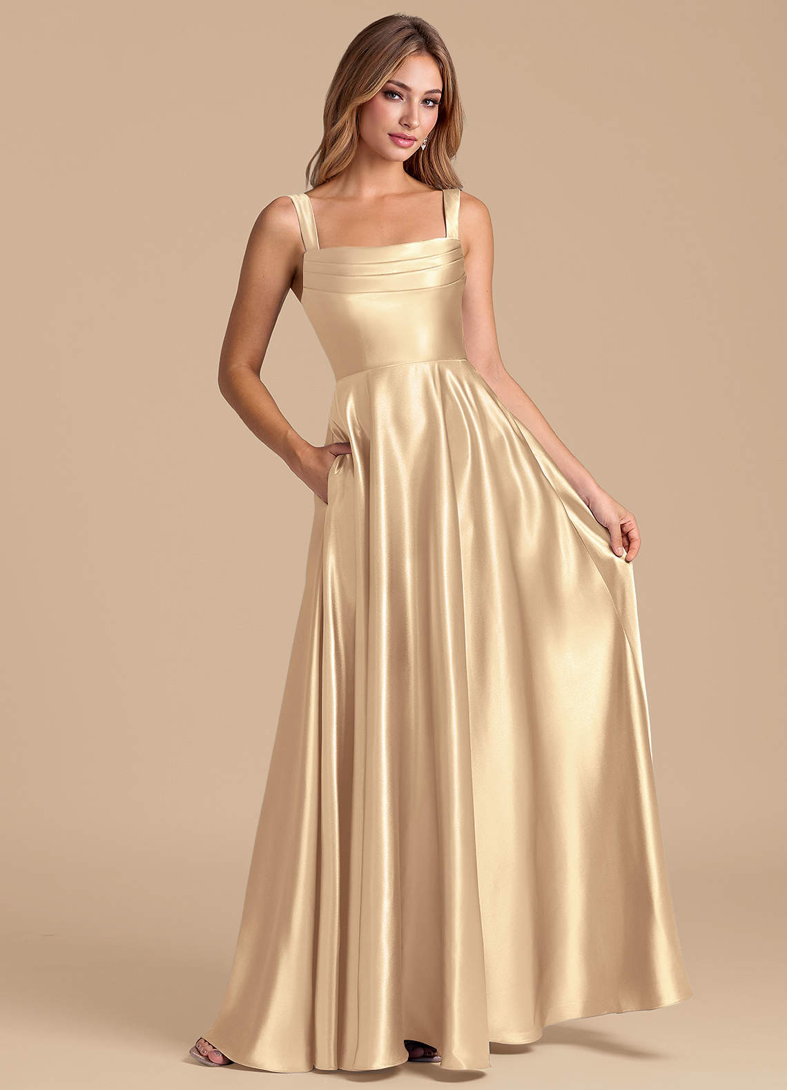 gold taffeta bridesmaid dresses Azazie Shaude cf-size-uk-8 Black Dress with Overcoat Size:UK 11 / US 12 / EUR 45 creating a softly sculpted