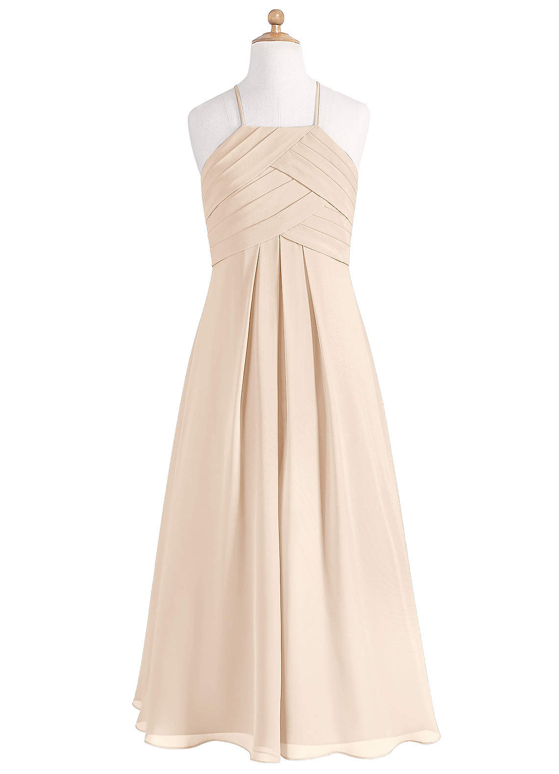 Azazie Ginger Junior Ready to Ship Bridesmaid Dress in White Alabaster |  Azazie
