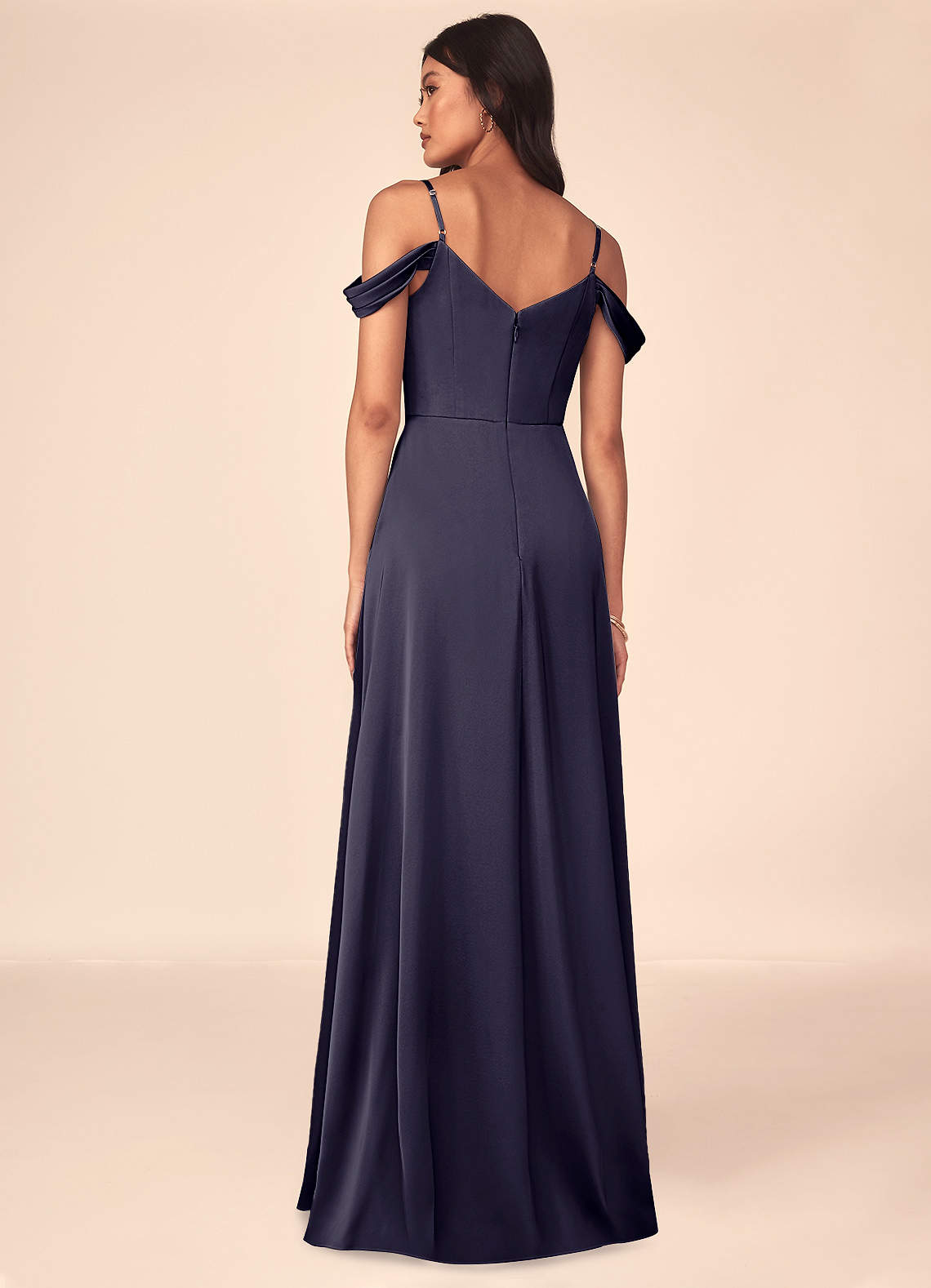 azazie ocean stretch satin dress Azazie Ocean