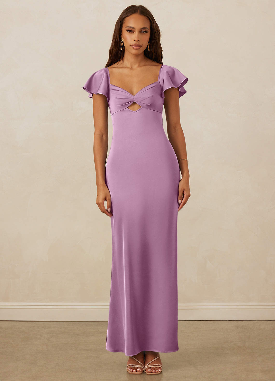 Christian Siriano Bridal for Azazie 1005 Brautjungfernkleider Etui Herzausschnitt Stretch-Satin Kleid Blauregen image1