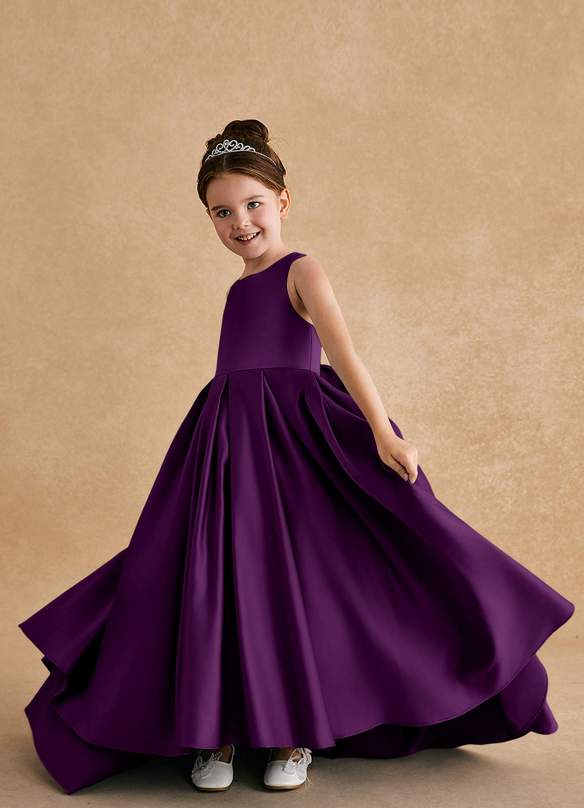 Grape flower girl dresses on sale