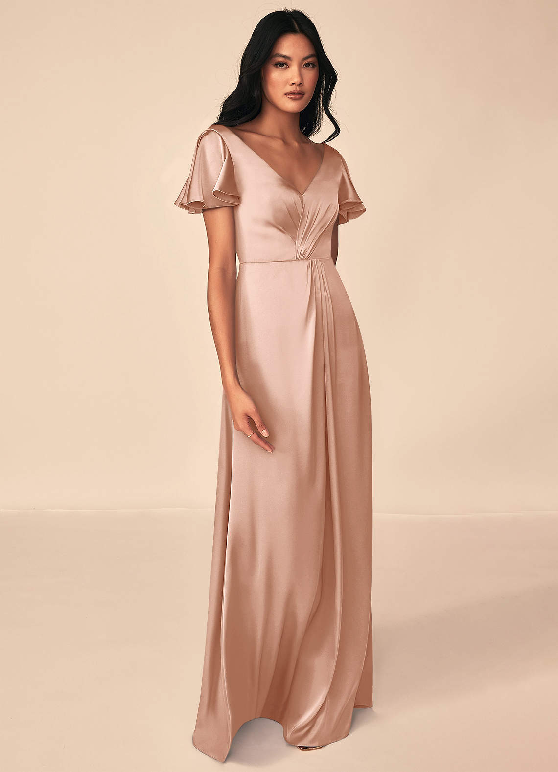 Silk Dress Rose Gold Silk Rose Gold 2024 Prom Dress