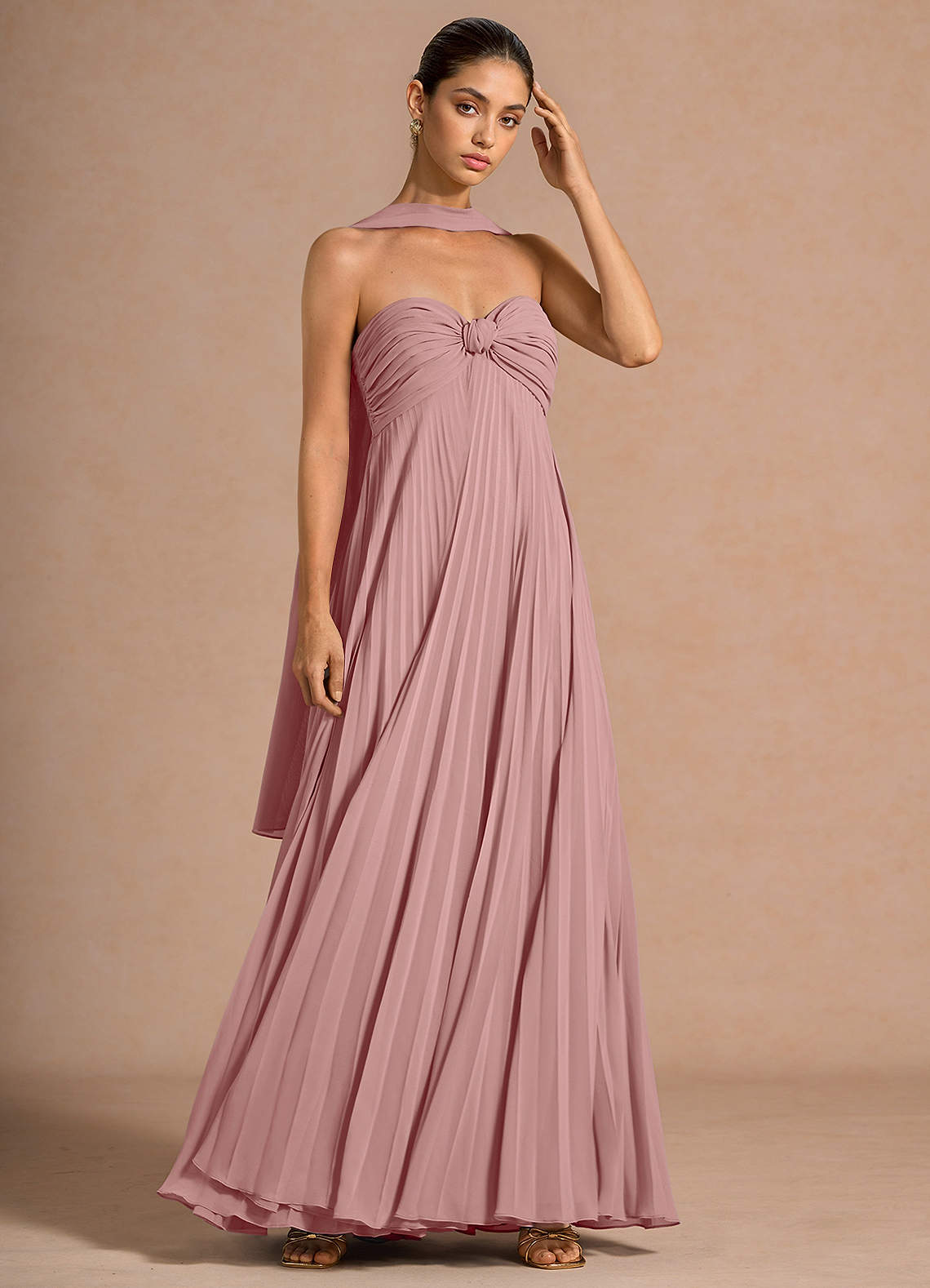 light pink formal maxi dress Rosalind light pink formal dress