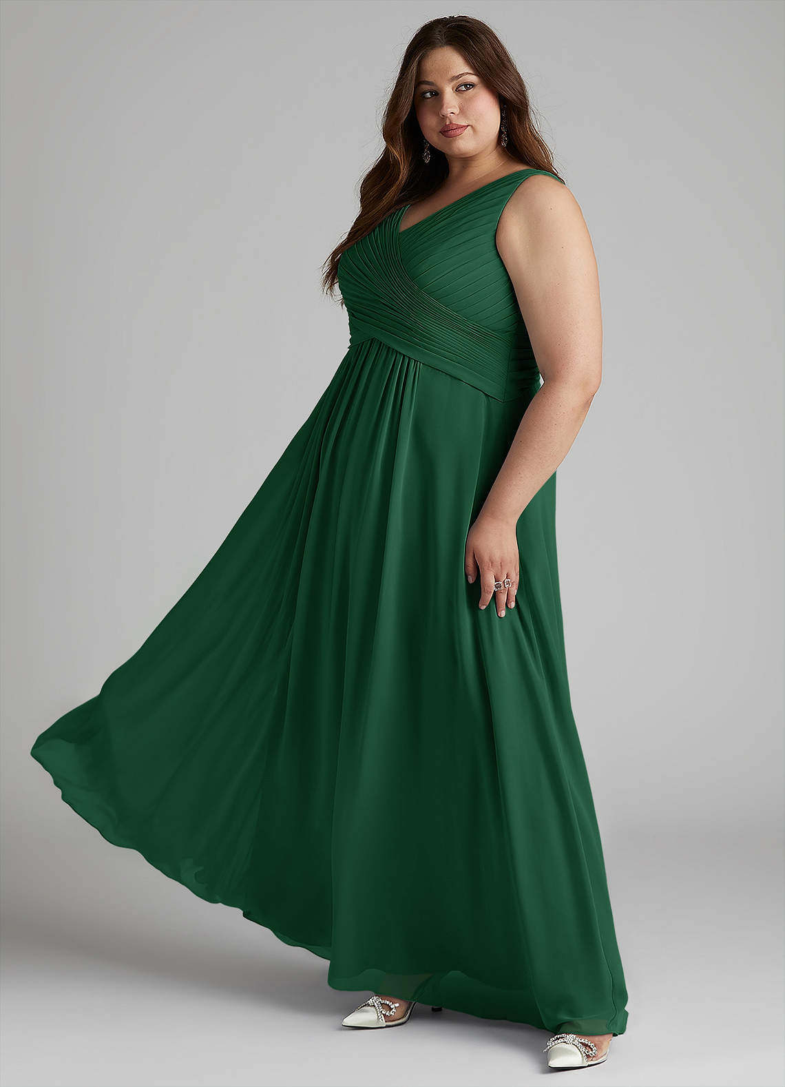 green party dress plus size Plus Size Green Purrfect Lucky Swing Dress – Unique Vintage main image 0