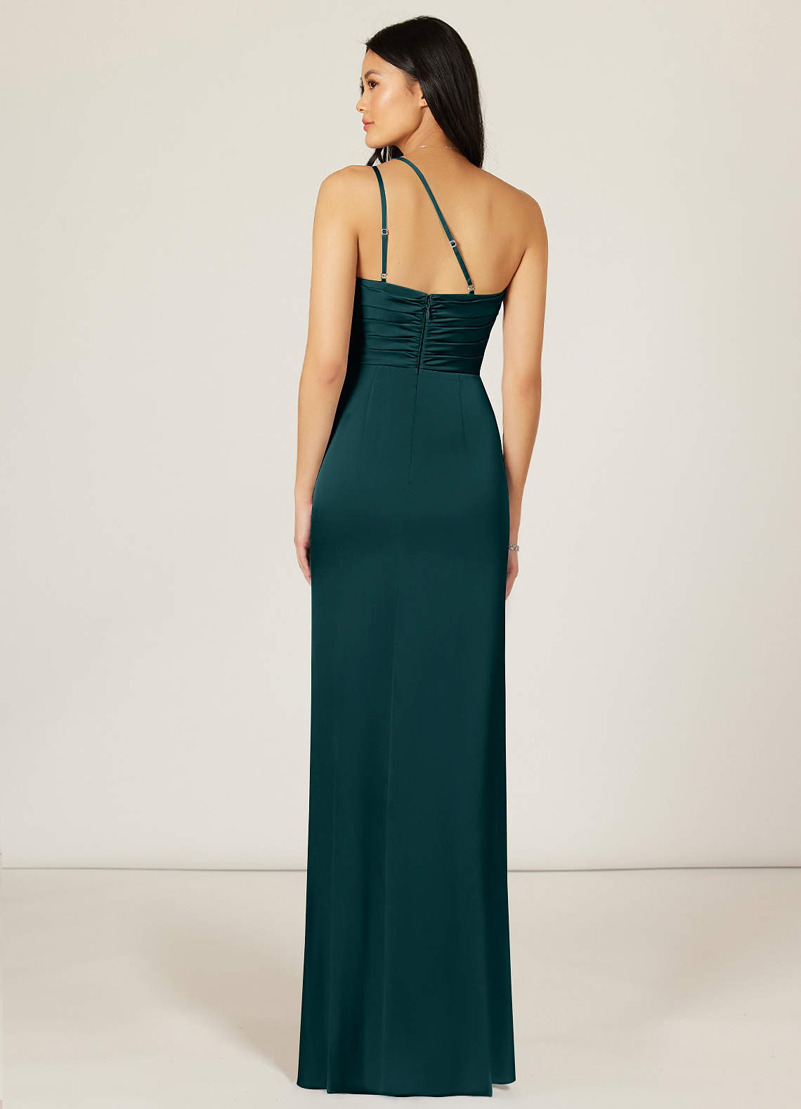 Pine Azazie Eren Stretch Satin Dress Bridesmaid Dresses | Azazie