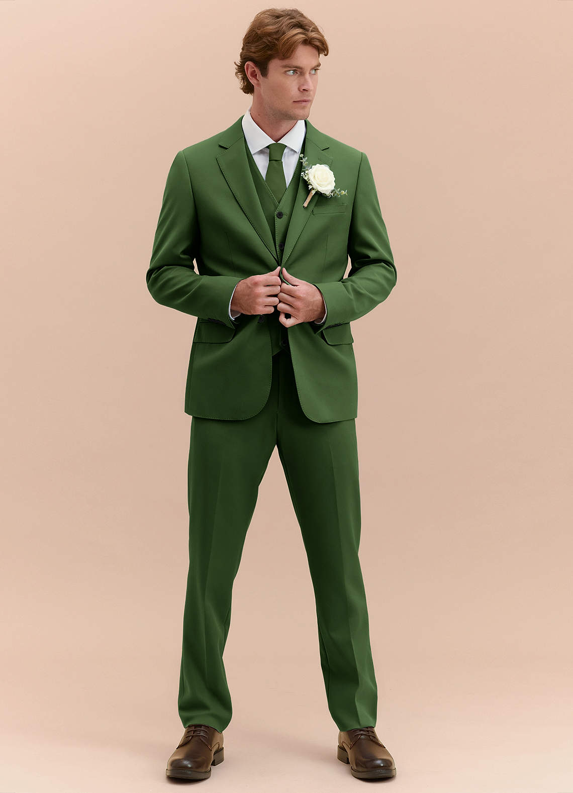 James Olive Structured Stretch 3-piece suit | Suit Sets |Azazie