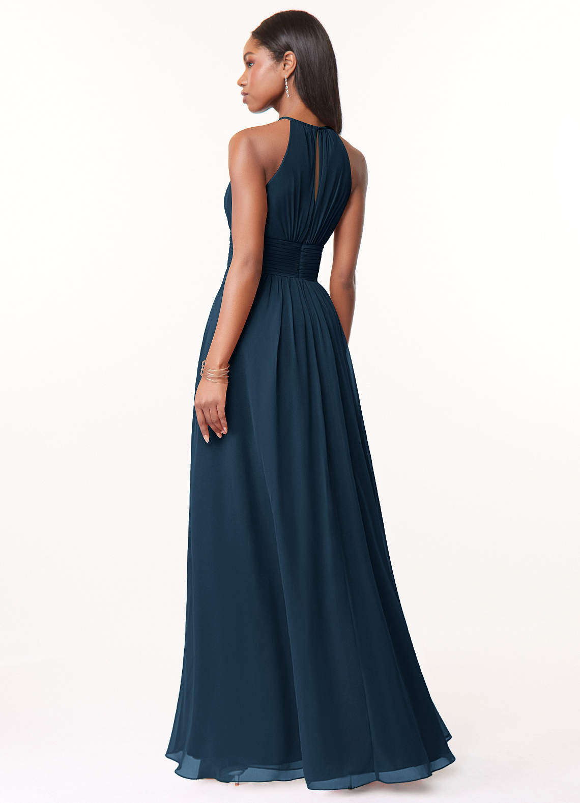 dusty blue maxi dress boho Olivaceous Stella Floral Tiered Ruffle - Size L - - Plunge - V-Neck - homecoming -sorority - formal - wedding guest Blue Floral & Ruffle long maxi dress SIZE:MEDIUM The cascading cake skirt