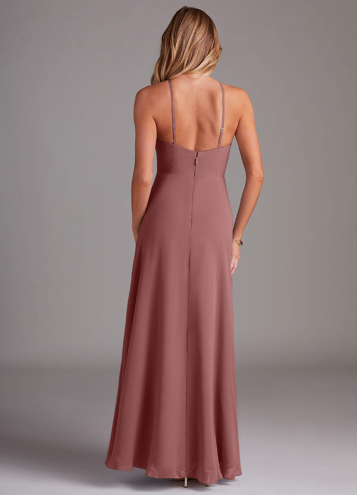 Azazie Bailey Desert Rose Chiffon Bridesmaid Dresses | Azazie