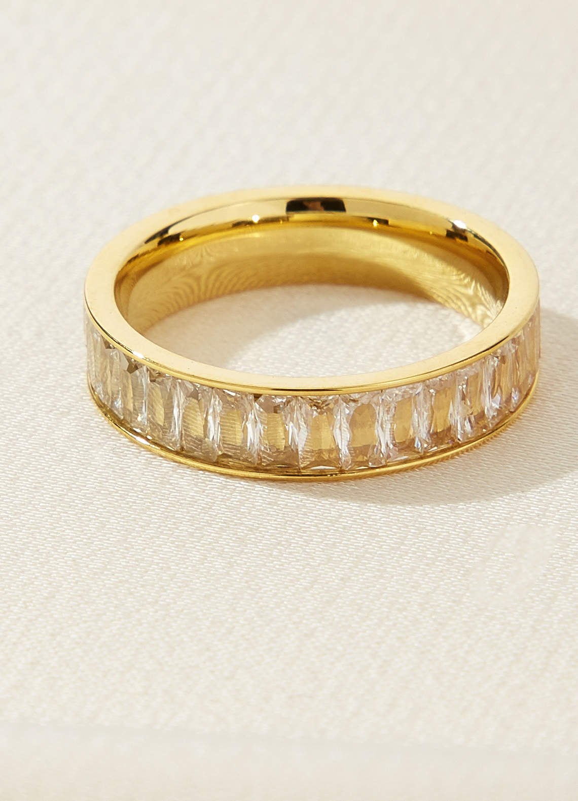 front Pavé Eternity Band