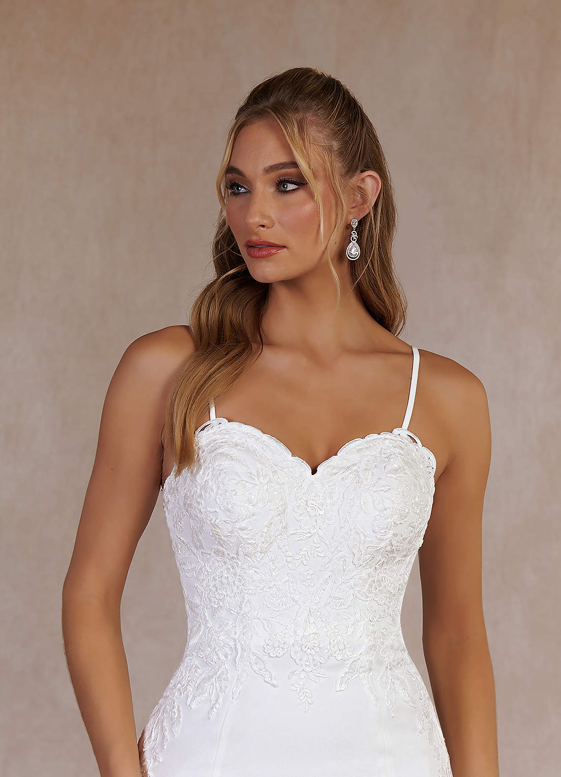 Azazie Antheia Diamond White Mermaid Sequins Stretch Crepe Azazie Antheia Diamond White Mermaid Sequins Stretch Crepe
