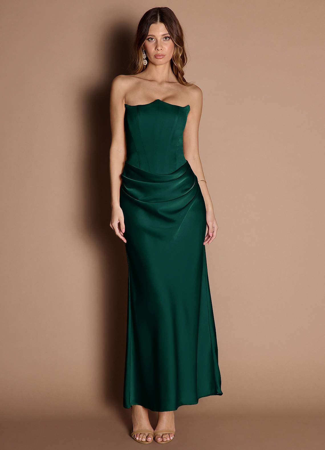 Maxi jurk Trinity Jagersgroen image1