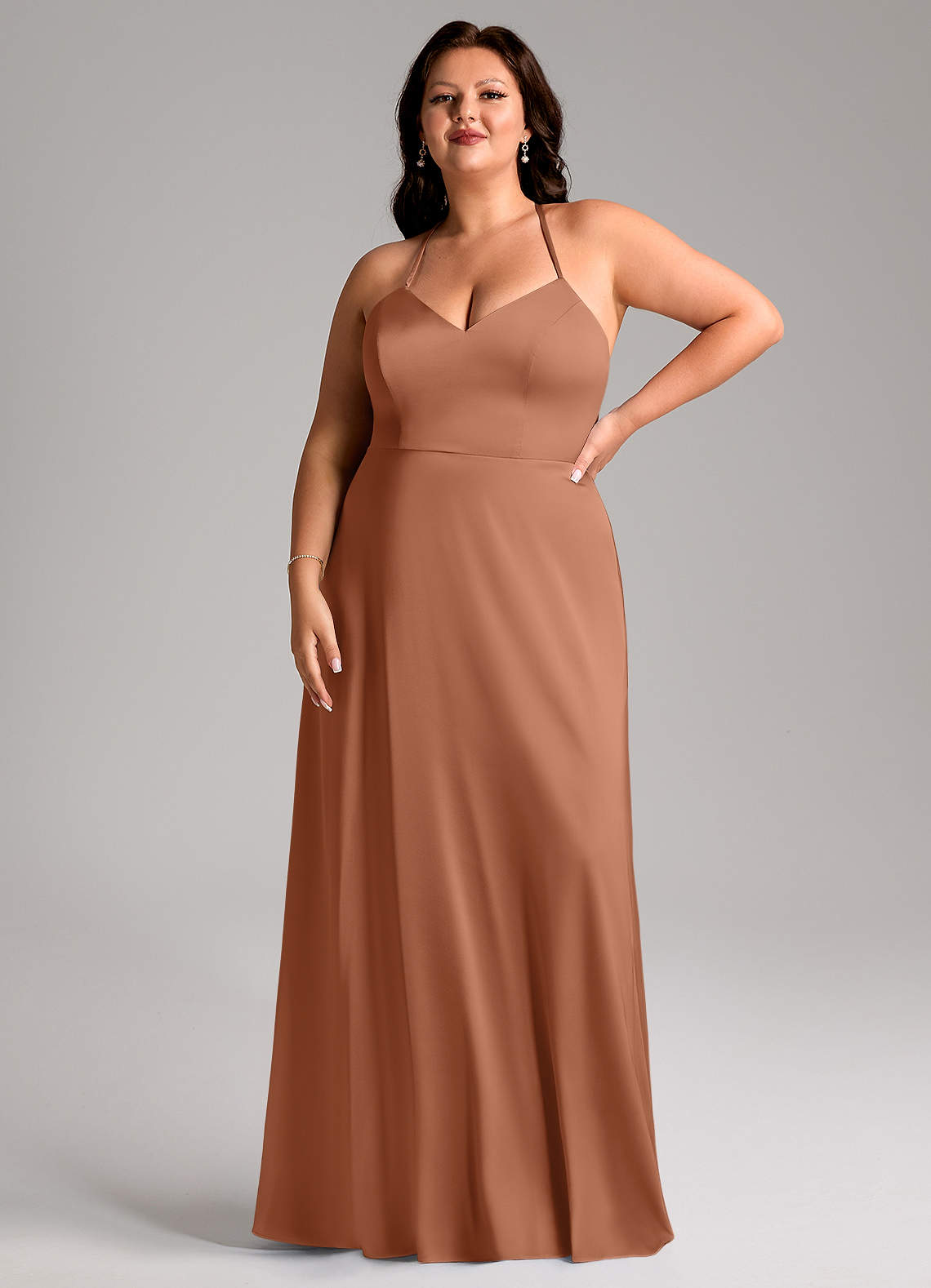 bronzer bridesmaid dresses Strap Maroon Long Beaded Prom Dress with Split and Gold Lace PG871 US12 / Pink