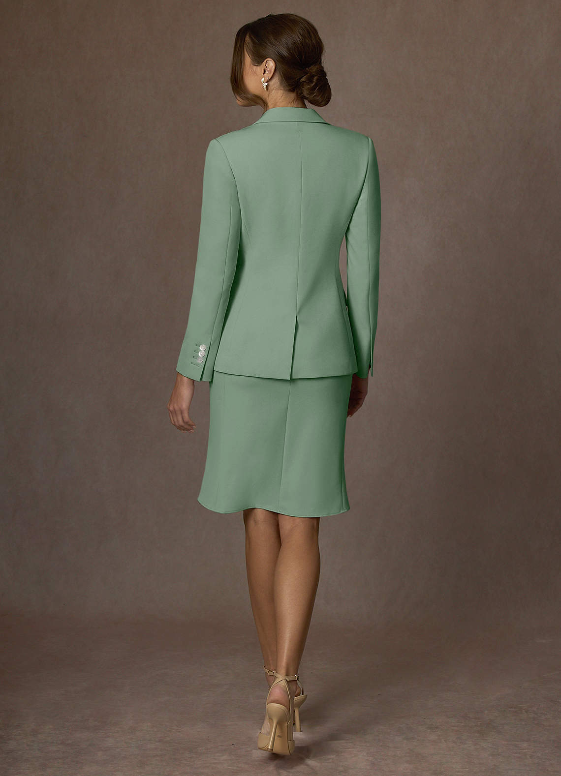 front Kennedy Matcha Structured Stretch Dress