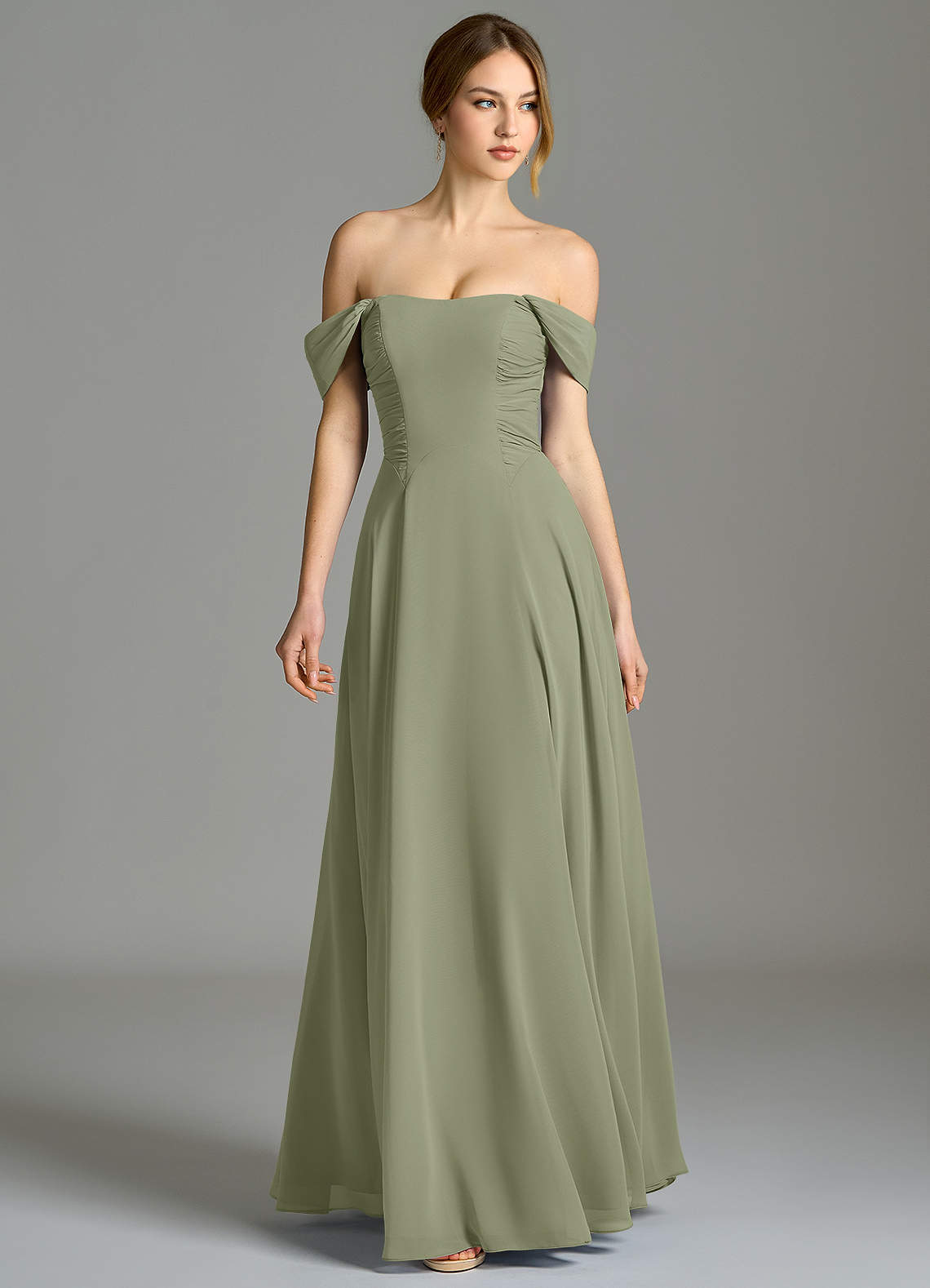 floral chiffon fabric dress Shylah Luxe Print Accompanied by a detachable Lilac Bridesmaid Dresses,Chiffon Long Length:Cape Hip Length 34 newtosale