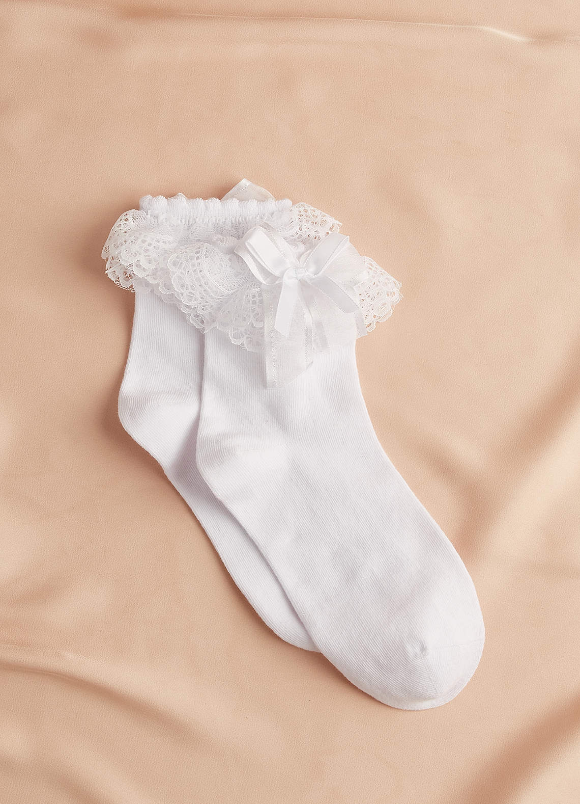 front Lace Ruffle Socks