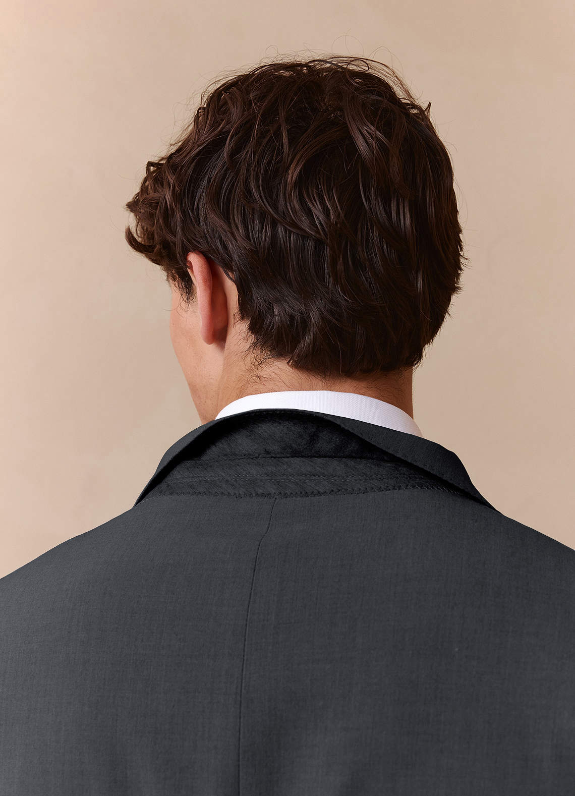 front Savile Charcoal Wool Blend Suit