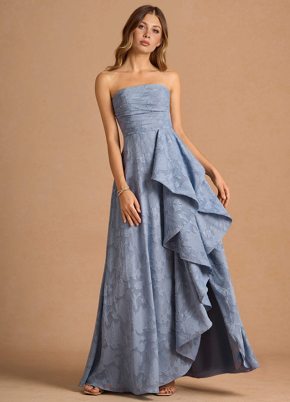 Lulu Powder Blue Handkerchief Maxi Gown image1