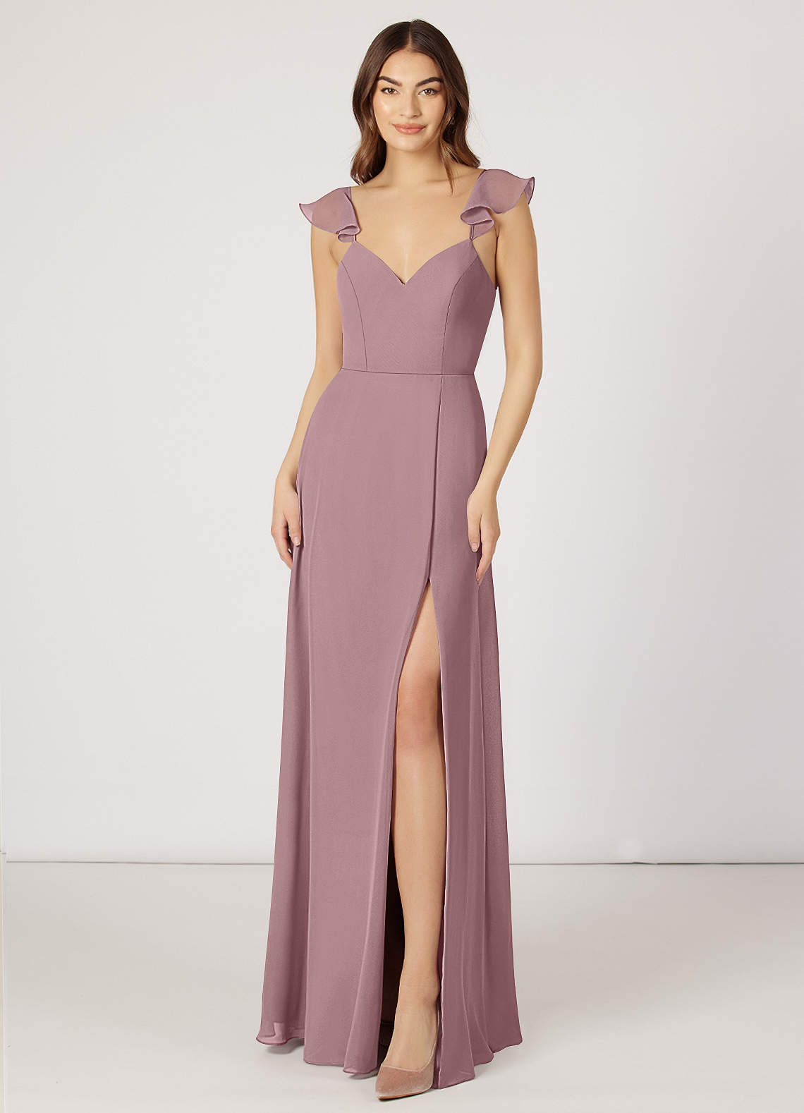 Emphasis on Opulence Fit and Flare Dress in Dusty Rose