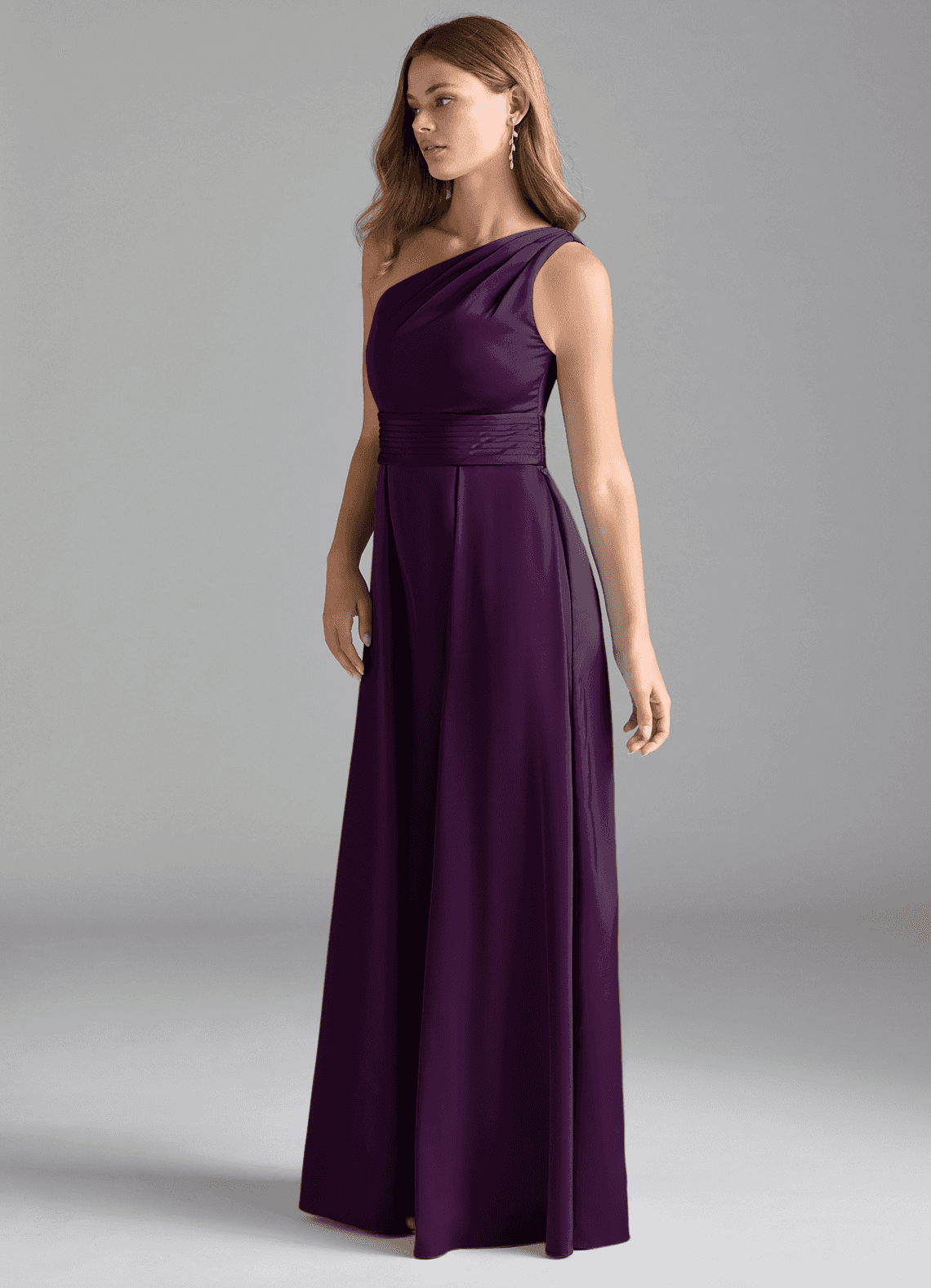 grape colored bridesmaid dresses Azazie Norah