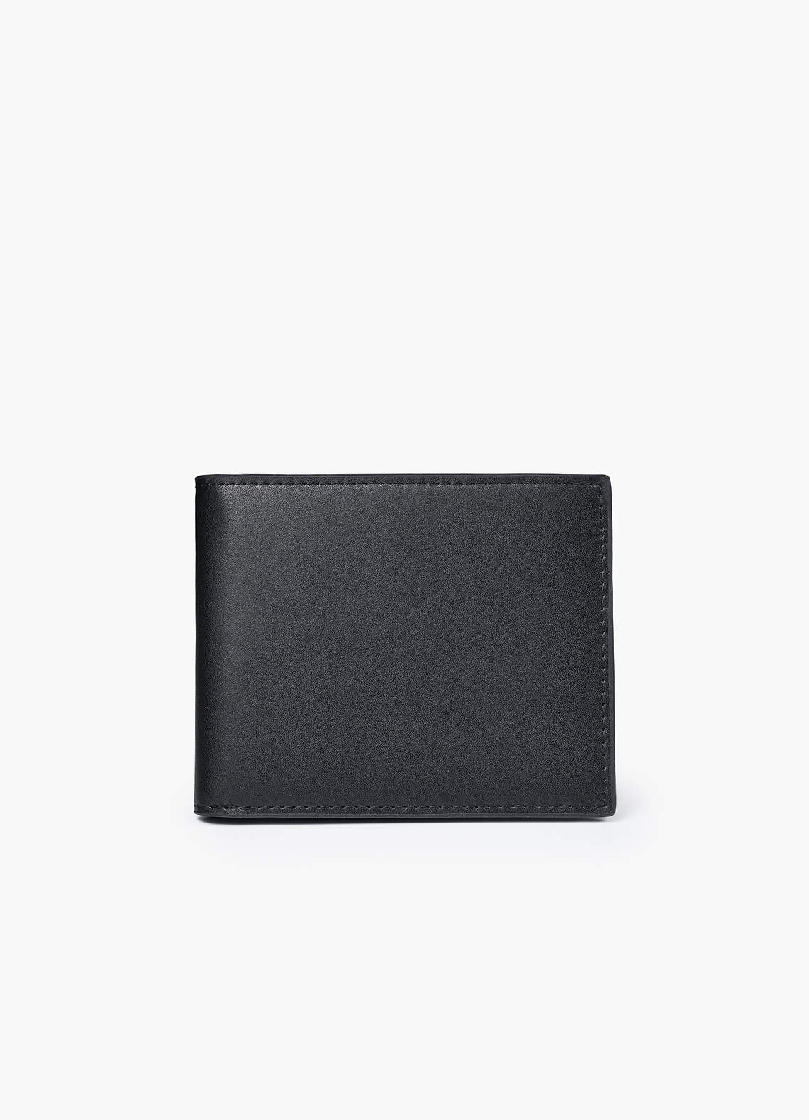 front Modern Slim Leather Bi-Fold with RFID Shield