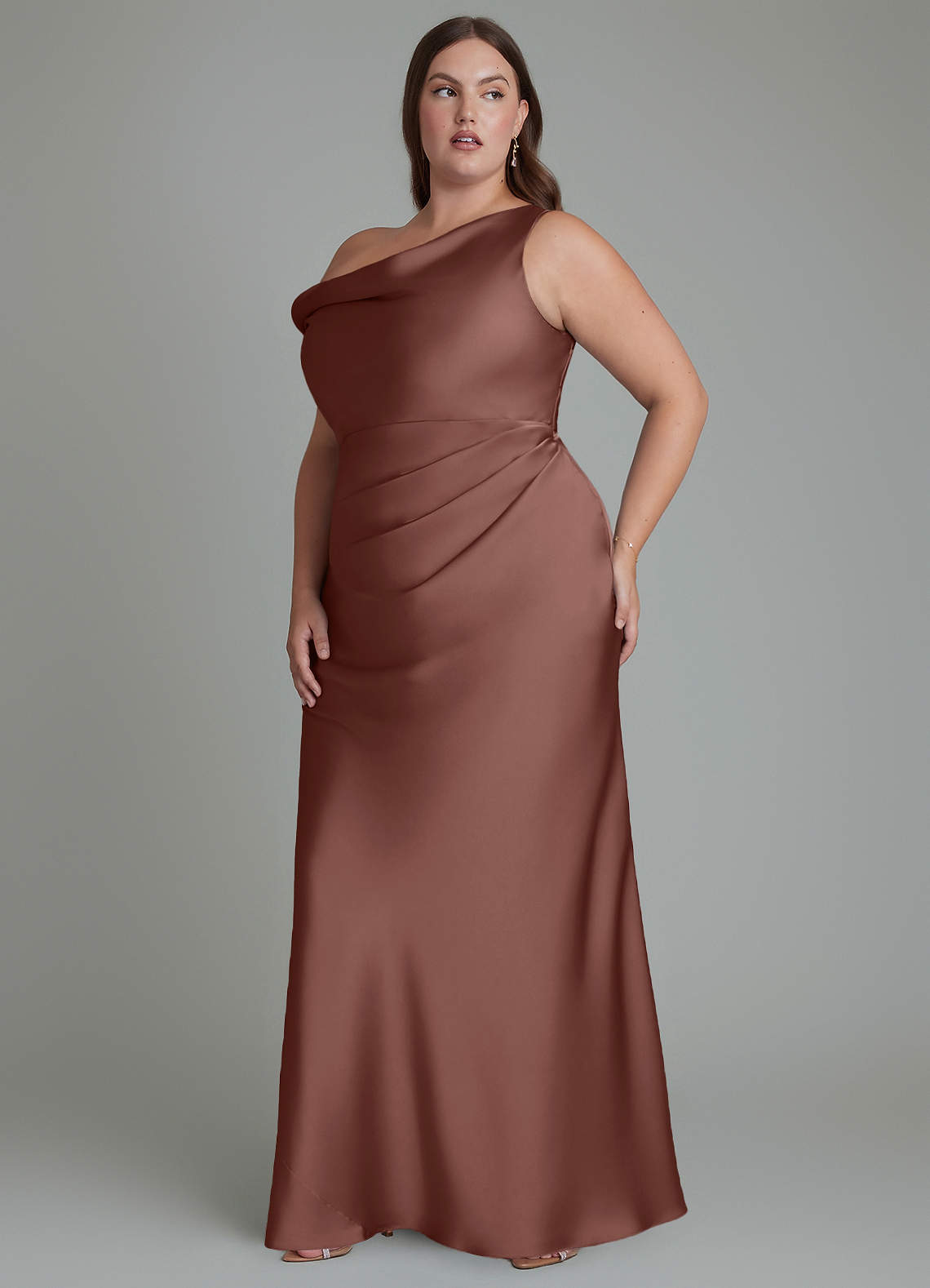 bridesmaid dresses el paso tx Azazie Mermaid One-Shoulder Floor-Length Stretch Satin SHEIN Tween Girls Girls' rose gold dresses The Emerson Bridesmaid Dress Select Suit Size:EU56/US46