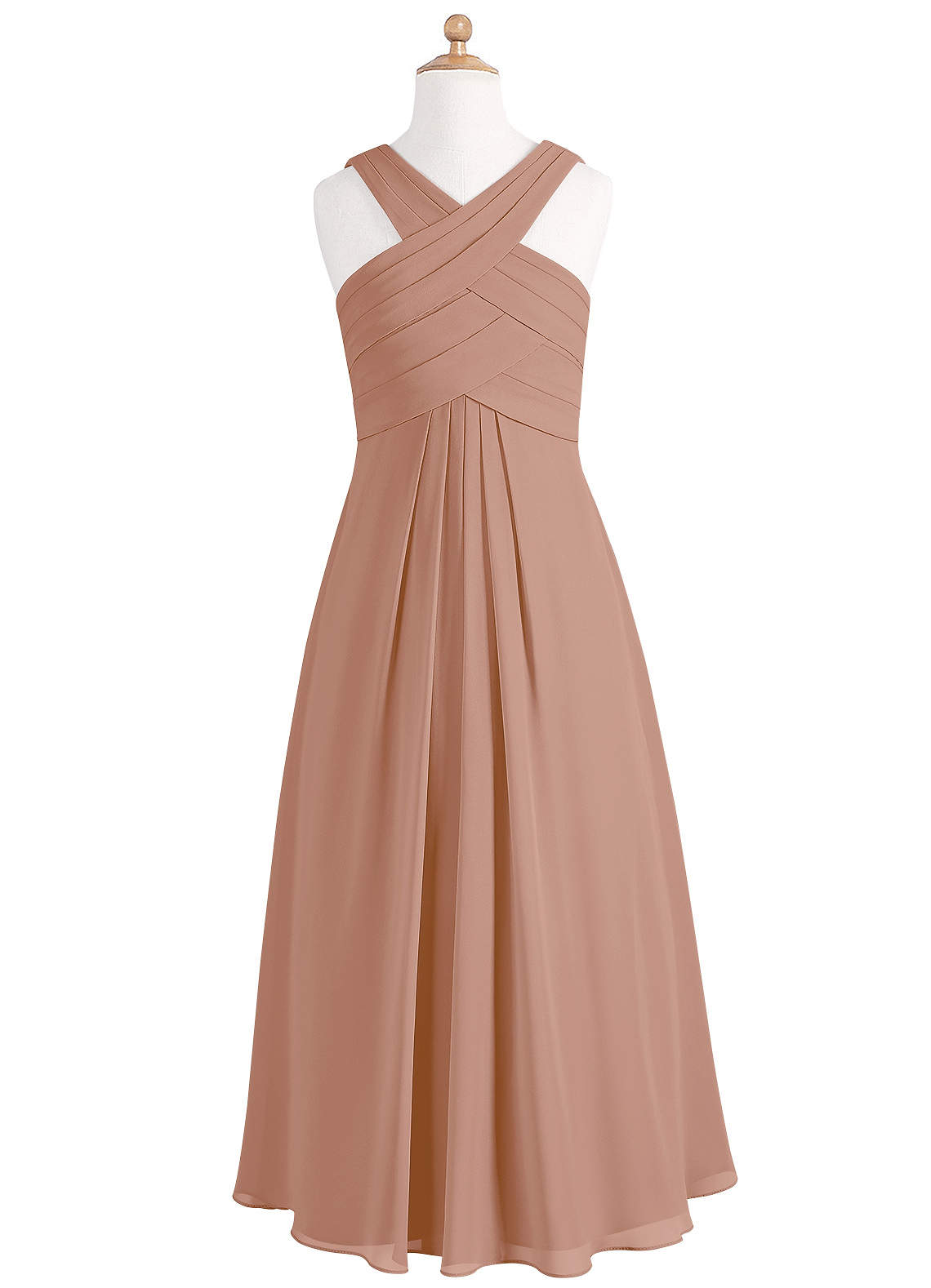 Azazie Kaleigh Junior Bridesmaid Dress in Champagne Rose Azazie UK