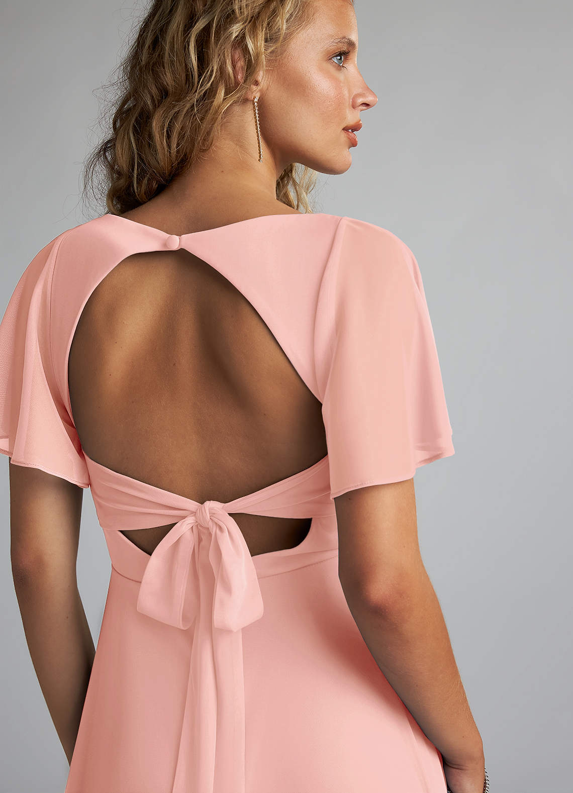frock and frill bridesmaid dresses Girl's Night Waist Sash Maxi Dress Pink main image 1