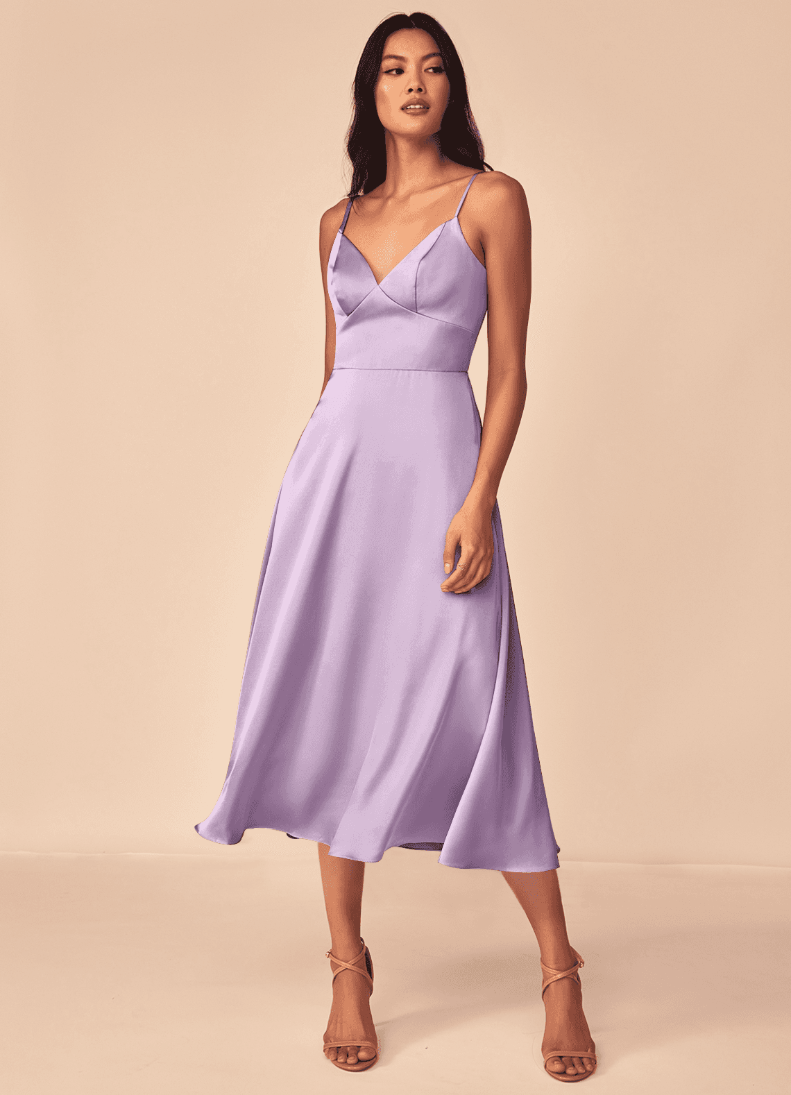 Paarse Bruidsmeiden Jurken Kind Azazie Dottie