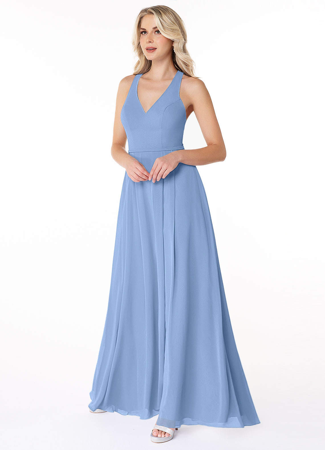 Steel Blue Azazie Mimi Bridesmaid Dresses | Azazie